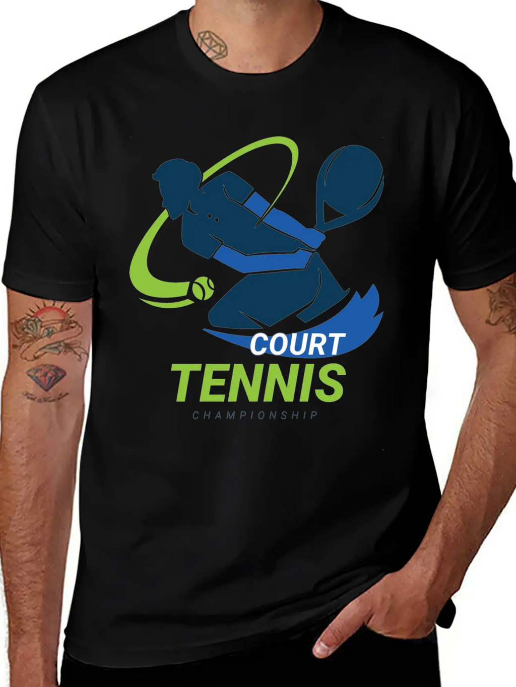 Tennis Court Championship Classic Cotton Tee – Unisex Comfort For Any Season
