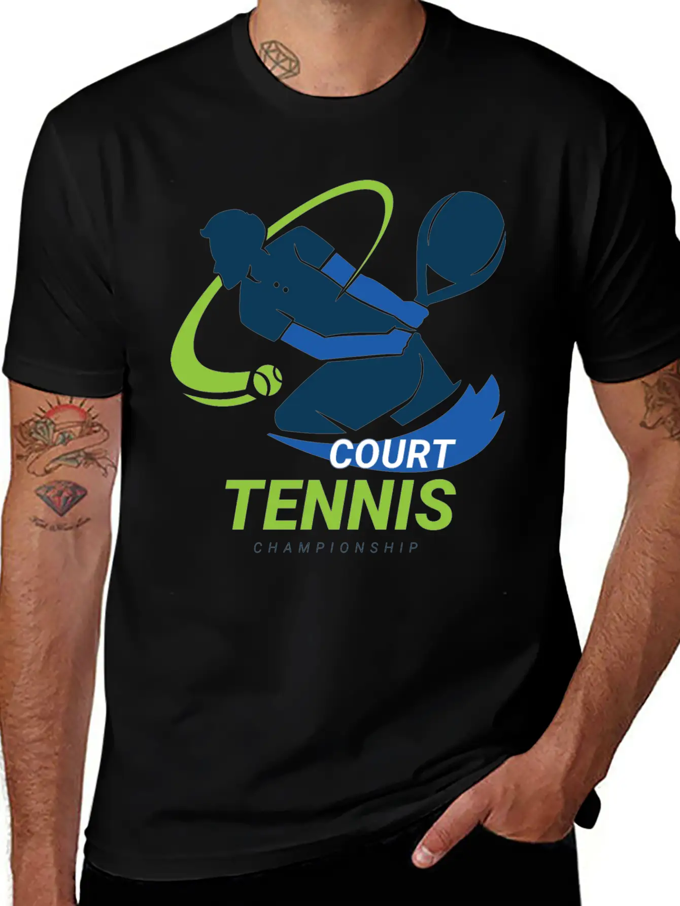 Tennis Court Championship Classic Cotton Tee – Unisex Comfort For Any Season