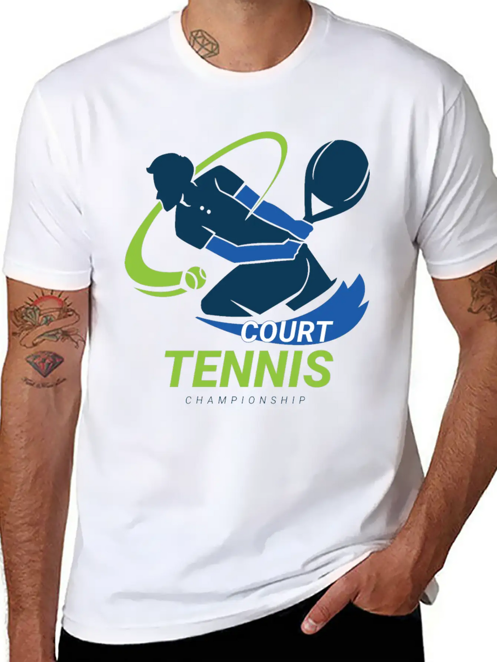 Tennis Court Championship Classic Cotton Tee – Unisex Comfort For Any Season