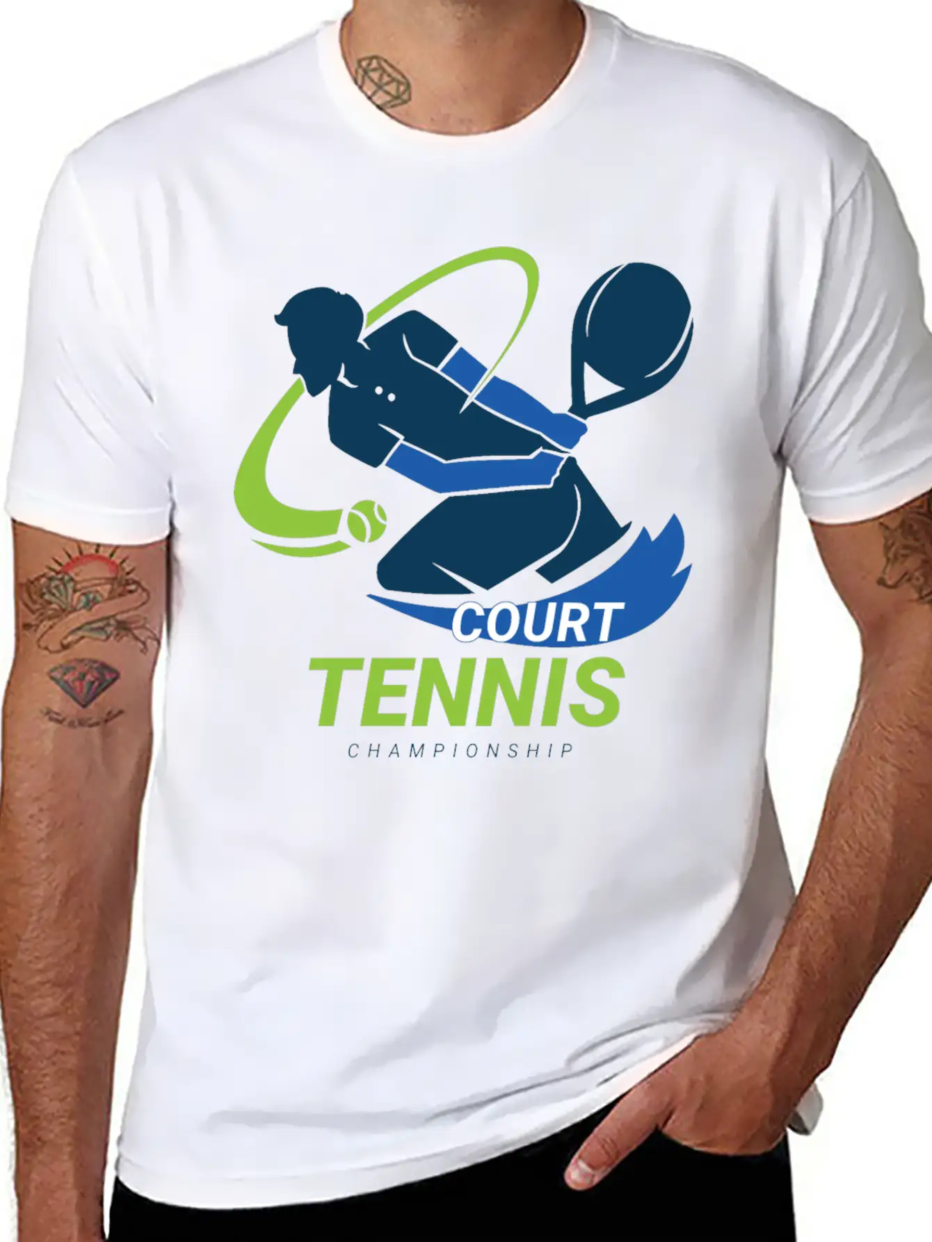 Tennis Court Championship Classic Cotton Tee – Unisex Comfort For Any Season