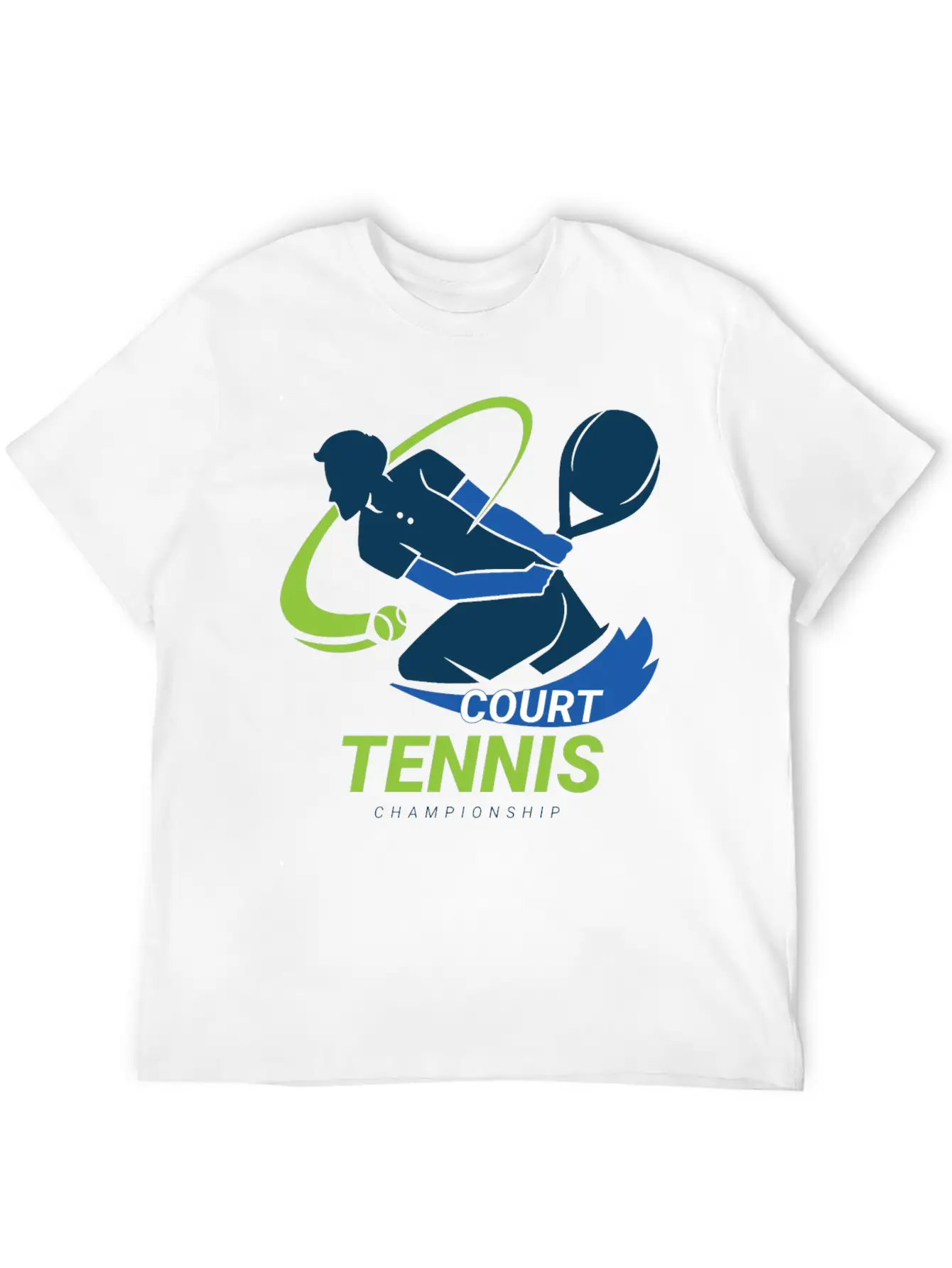 Tennis Court Championship Classic Cotton Tee – Unisex Comfort For Any Season