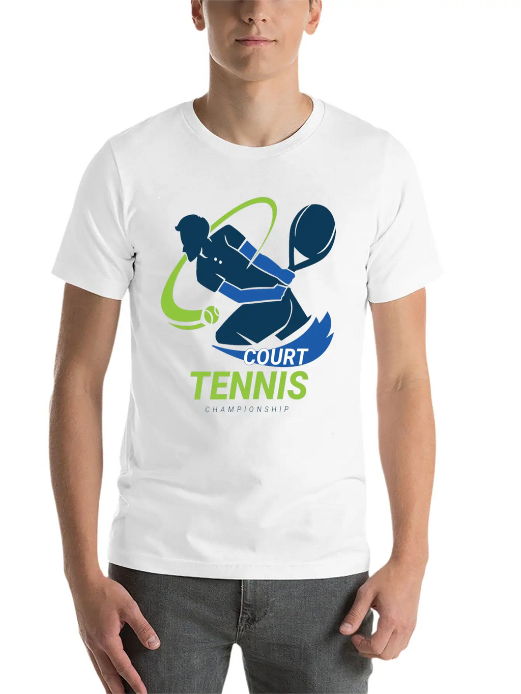 Tennis Court Championship Classic Cotton Tee – Unisex Comfort For Any Season