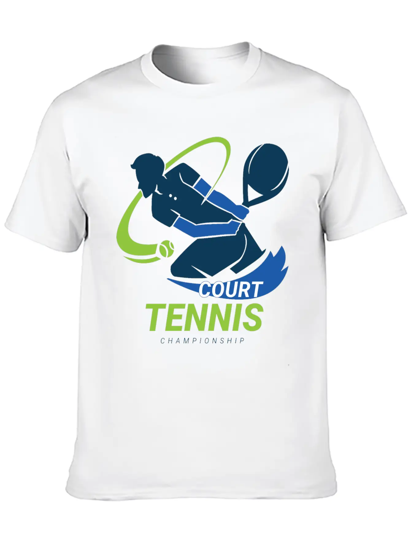 Tennis Court Championship Classic Cotton Tee – Unisex Comfort For Any Season