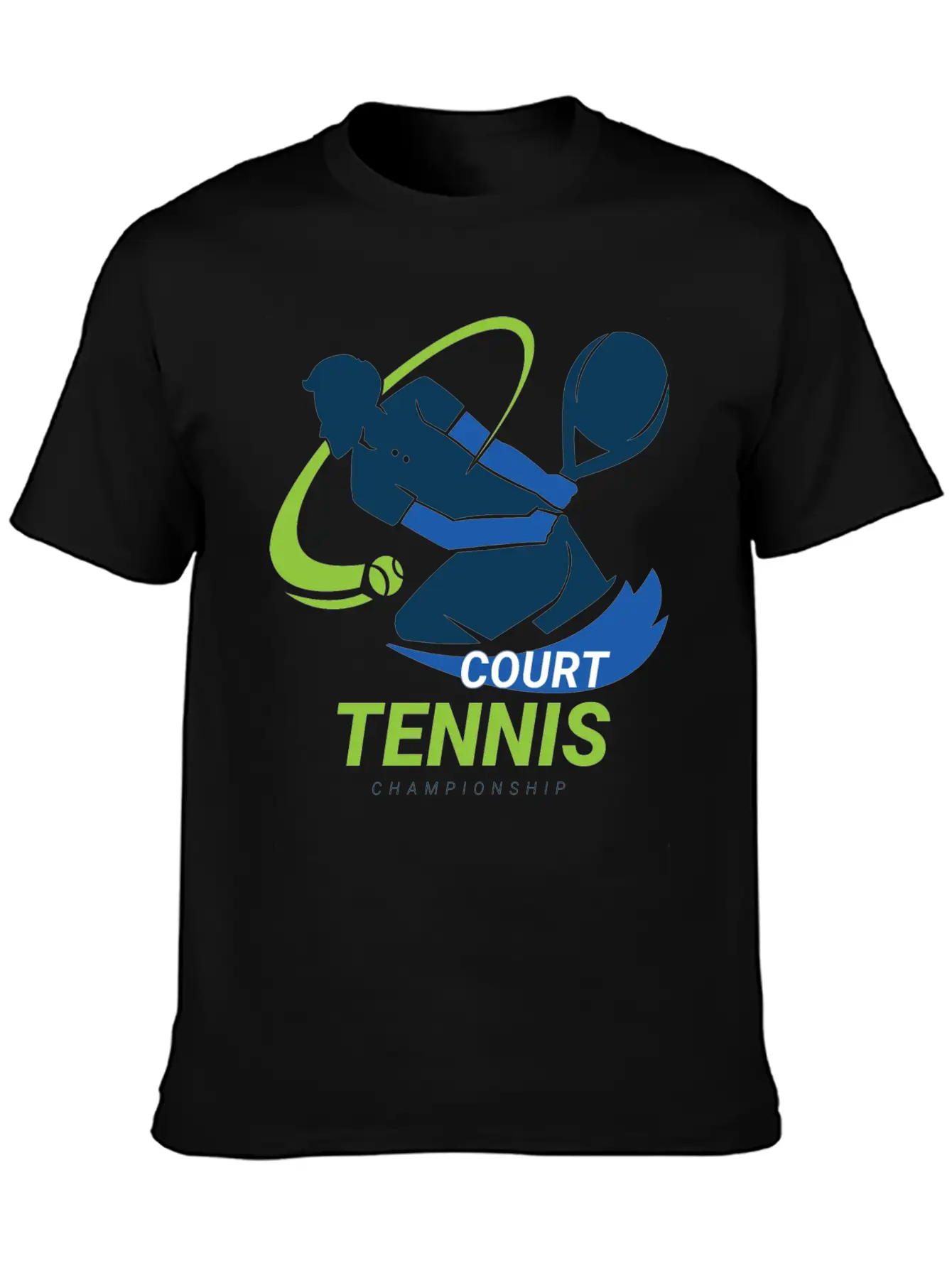 Tennis Court Championship Classic Cotton Tee – Unisex Comfort For Any Season