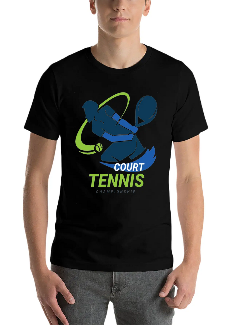 Tennis Court Championship Classic Cotton Tee – Unisex Comfort For Any Season