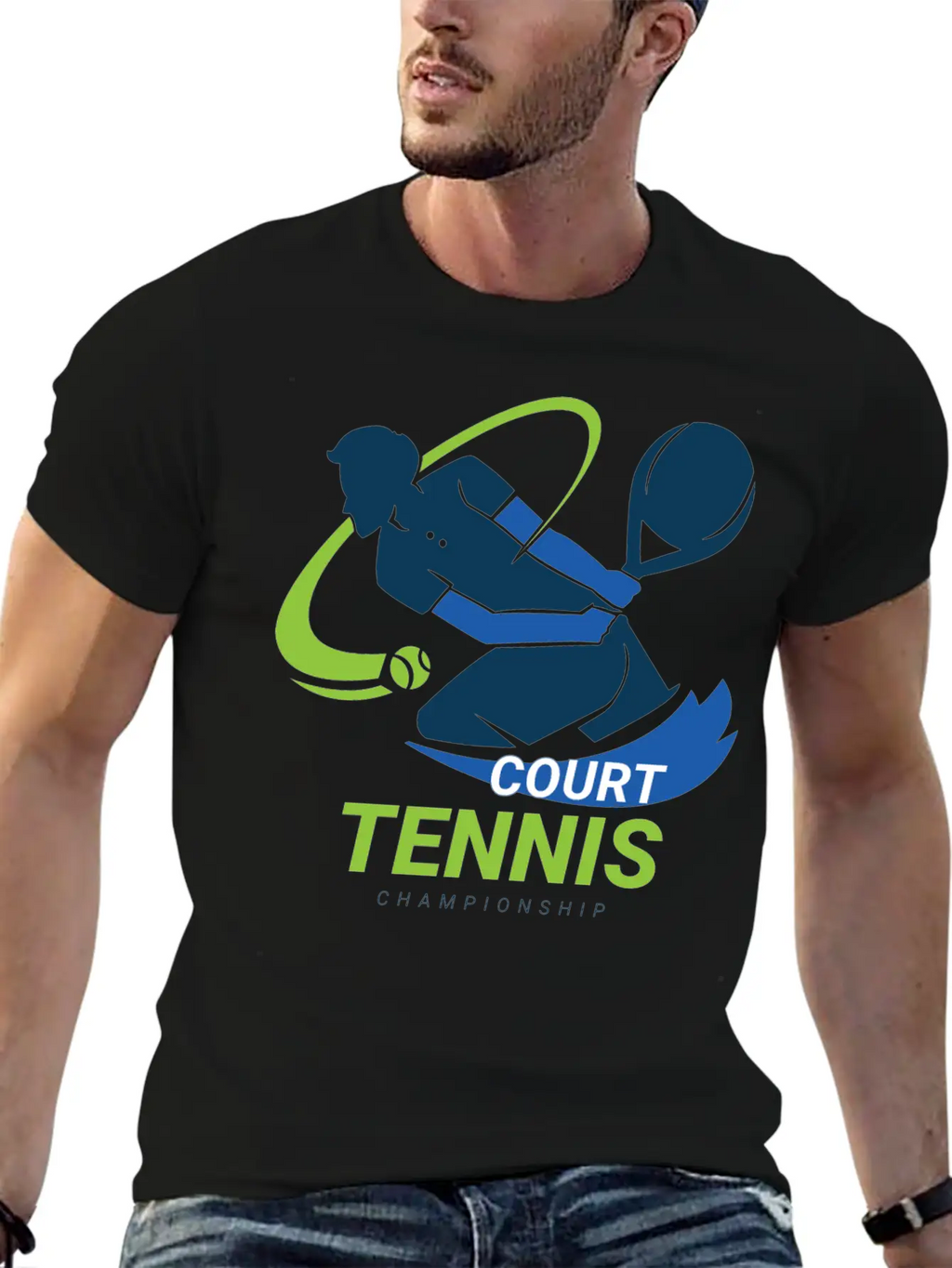 Tennis Court Championship Classic Cotton Tee – Unisex Comfort For Any Season