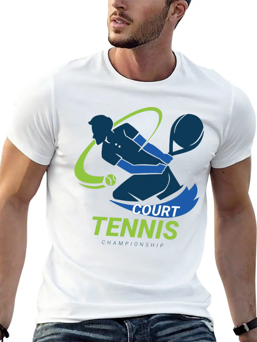 Tennis Court Championship Classic Cotton Tee – Unisex Comfort For Any Season