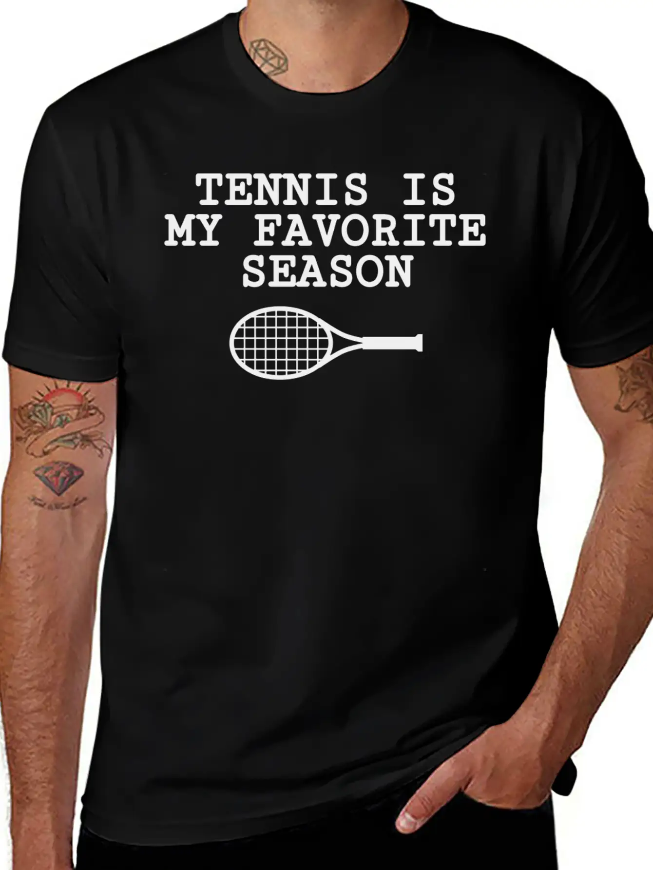 Tennis Is My Favorite Season Unisex Casual T-Shirt – Clean Design For Daily Comfort