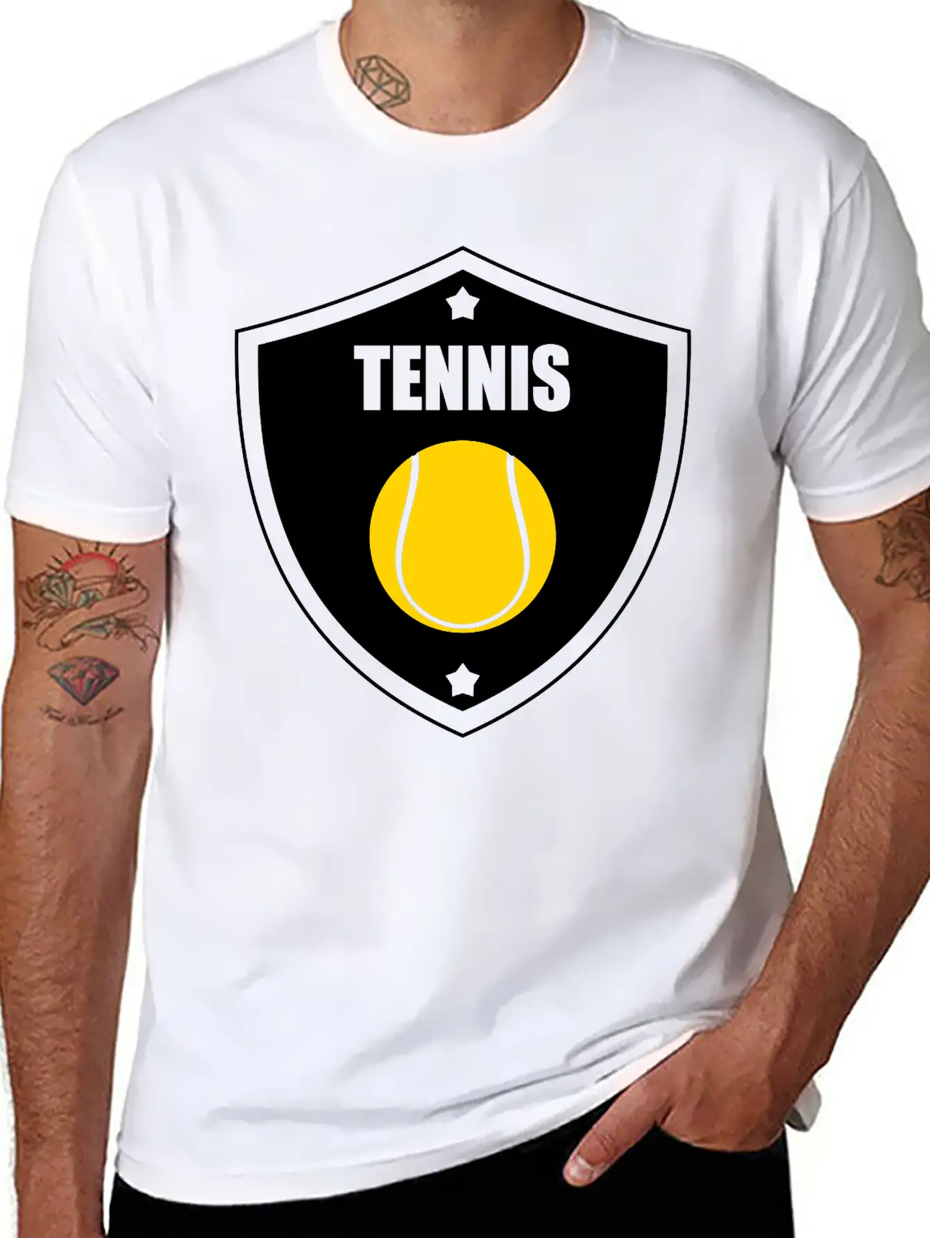Tennis Tennisman Sport Ball Match Fun Classic Cotton Tee – Unisex Comfort For Any Season