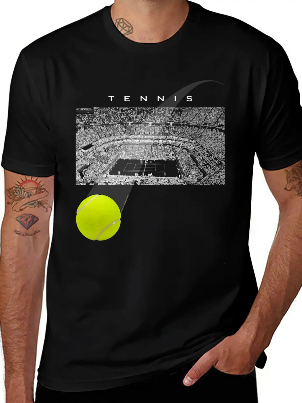Tennis Tournament Ball Unisex Casual T-Shirt – Clean Design For Daily Comfort