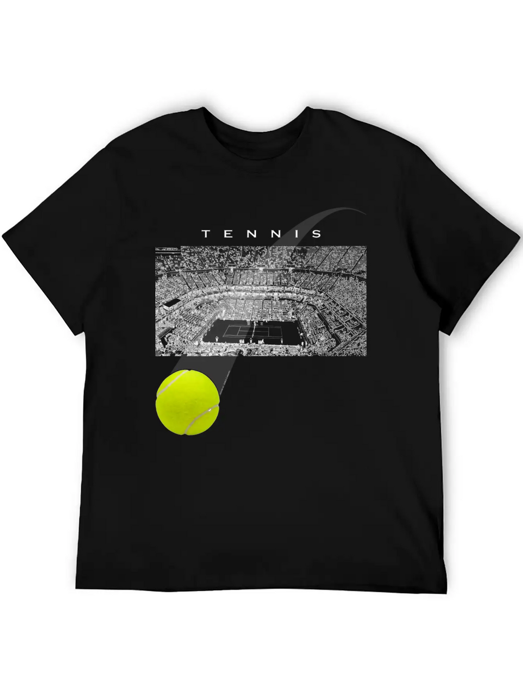 Tennis Tournament Ball Unisex Casual T-Shirt – Clean Design For Daily Comfort