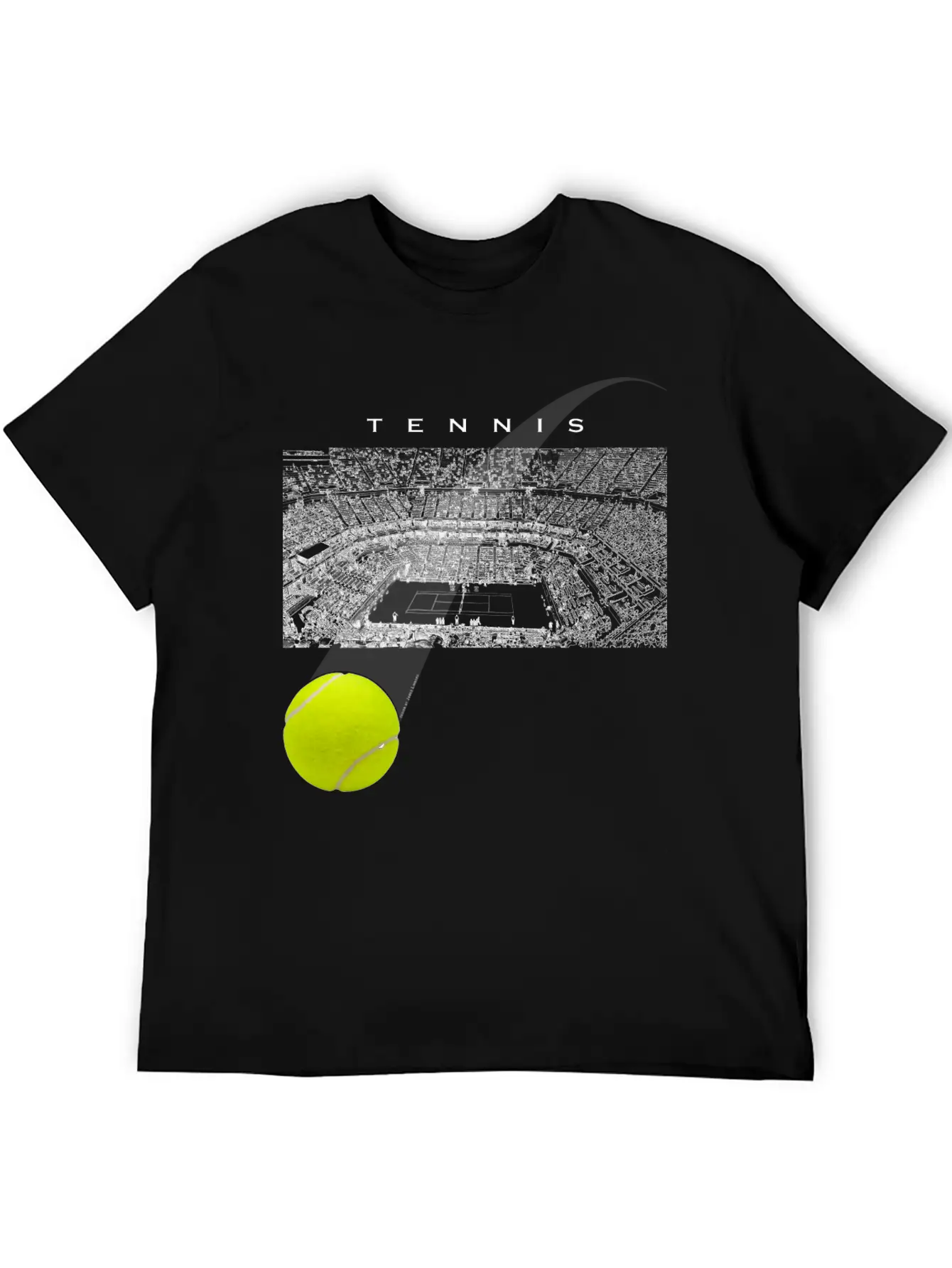 Tennis Tournament Ball Unisex Casual T-Shirt – Clean Design For Daily Comfort