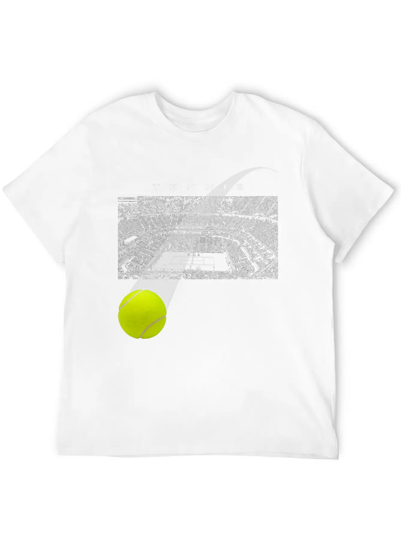 Tennis Tournament Ball Unisex Casual T-Shirt – Clean Design For Daily Comfort