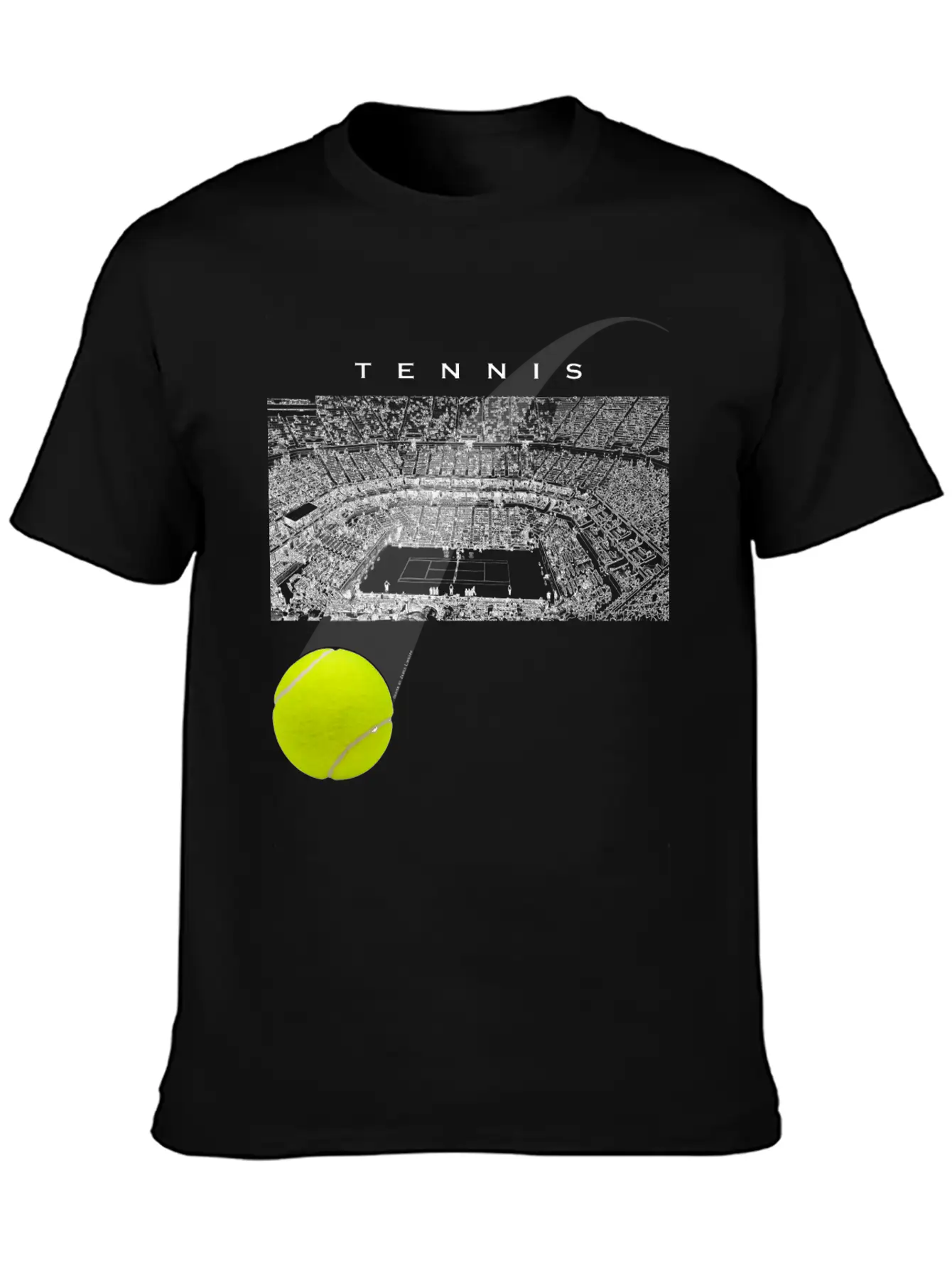 Tennis Tournament Ball Unisex Casual T-Shirt – Clean Design For Daily Comfort