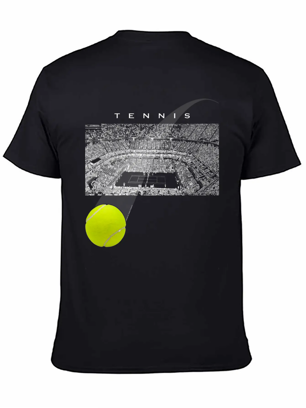 Tennis Tournament Ball Unisex Casual T-Shirt – Clean Design For Daily Comfort