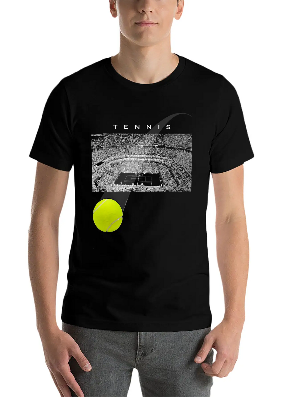 Tennis Tournament Ball Unisex Casual T-Shirt – Clean Design For Daily Comfort