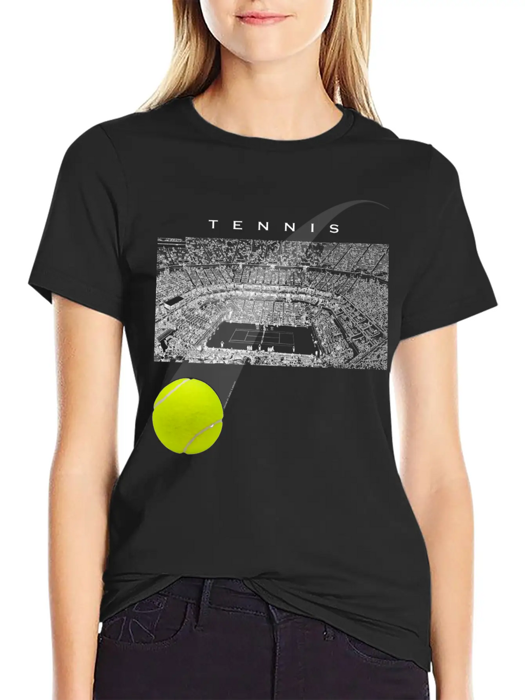 Tennis Tournament Ball Unisex Casual T-Shirt – Clean Design For Daily Comfort