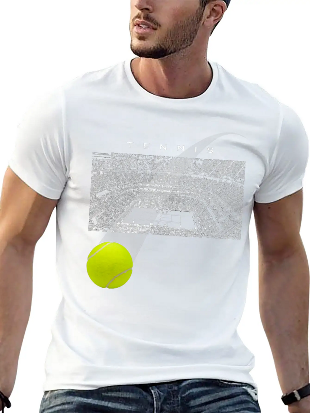 Tennis Tournament Ball Unisex Casual T-Shirt – Clean Design For Daily Comfort