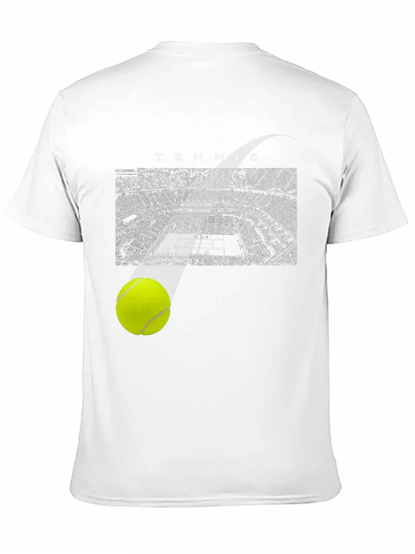 Tennis Tournament Ball Unisex Casual T-Shirt – Clean Design For Daily Comfort