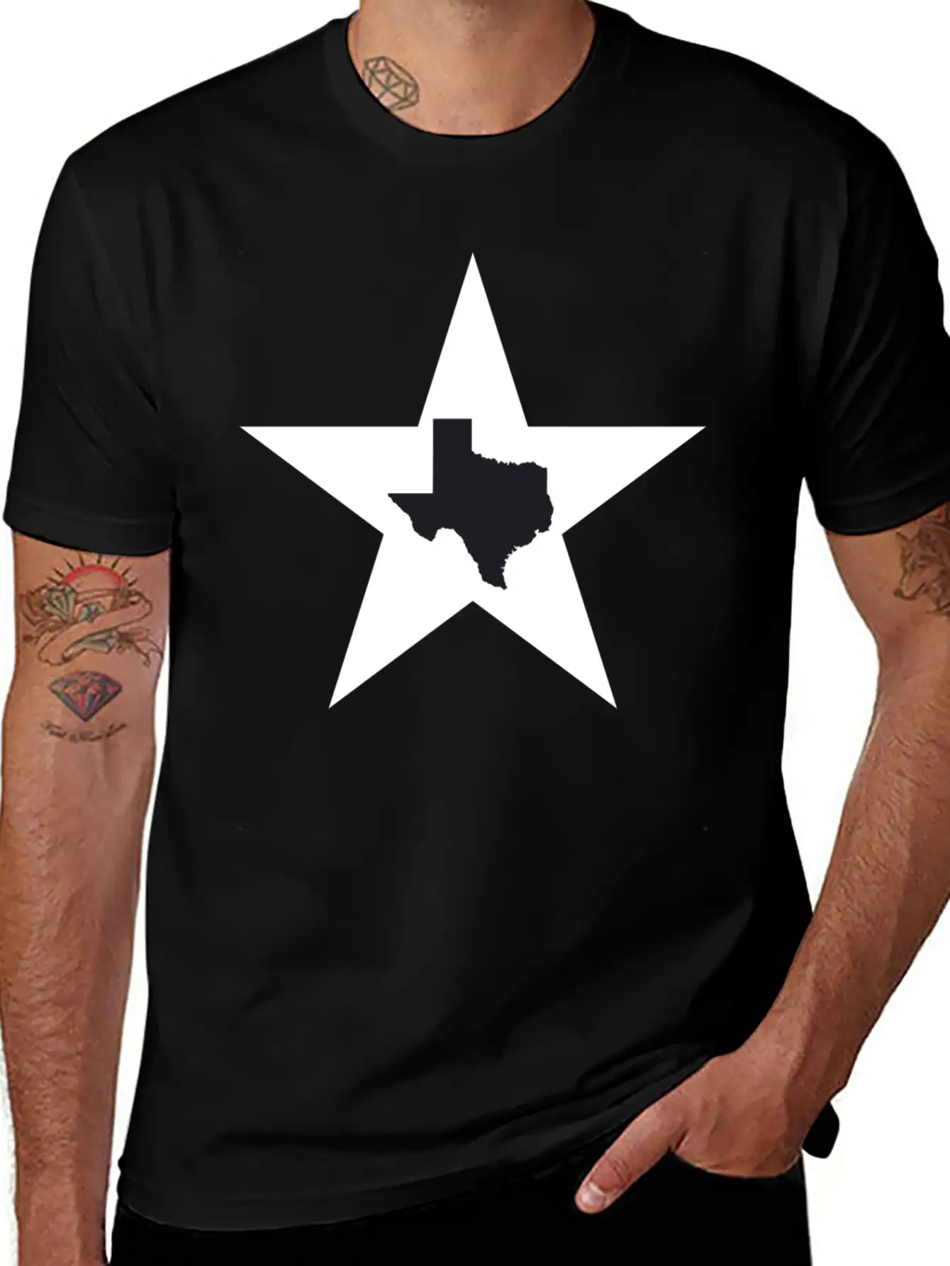 Texas Big Lone Star Black T-Shirt Classic Cotton Tee – Unisex Comfort For Any Season