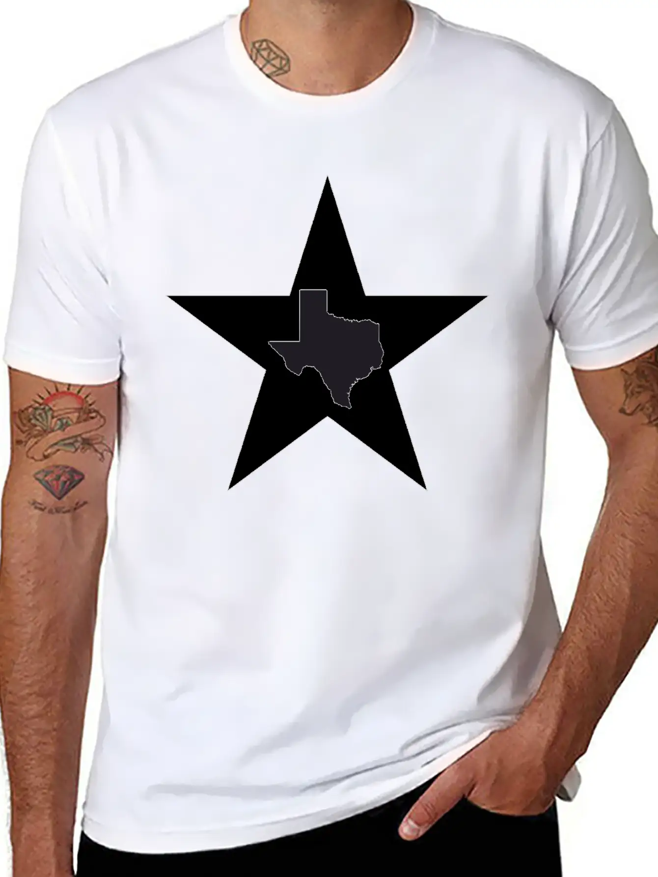 Texas Big Lone Star Black T-Shirt Classic Cotton Tee – Unisex Comfort For Any Season