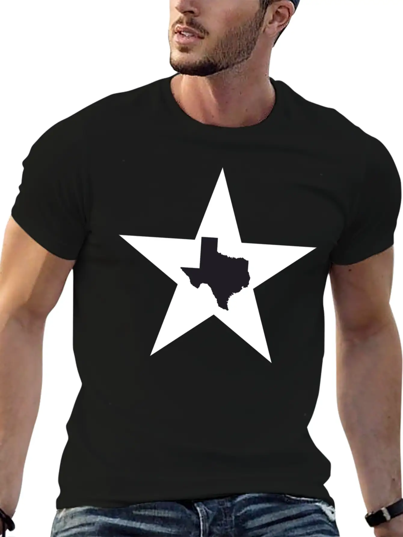 Texas Big Lone Star Black T-Shirt Classic Cotton Tee – Unisex Comfort For Any Season