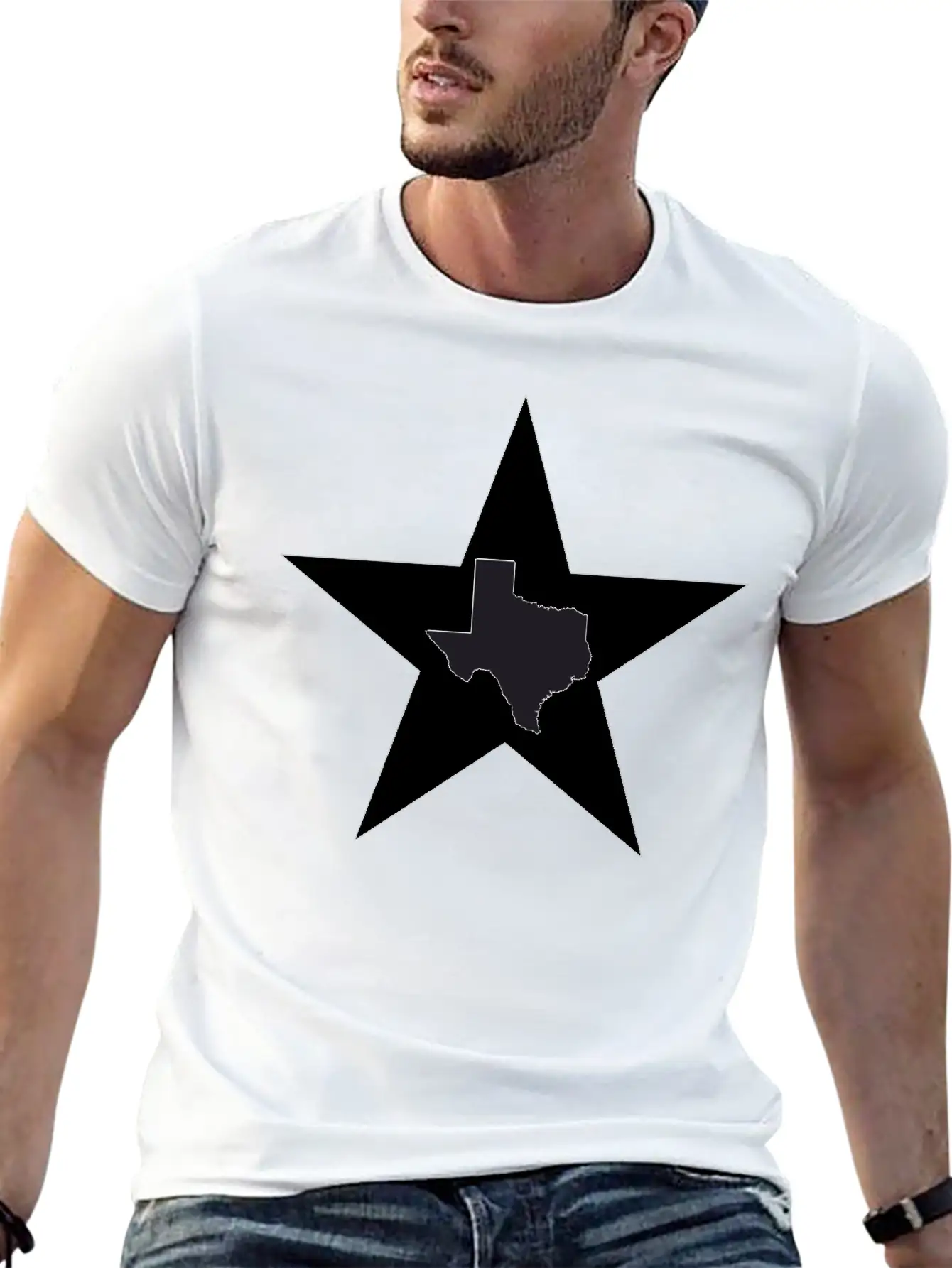 Texas Big Lone Star Black T-Shirt Classic Cotton Tee – Unisex Comfort For Any Season