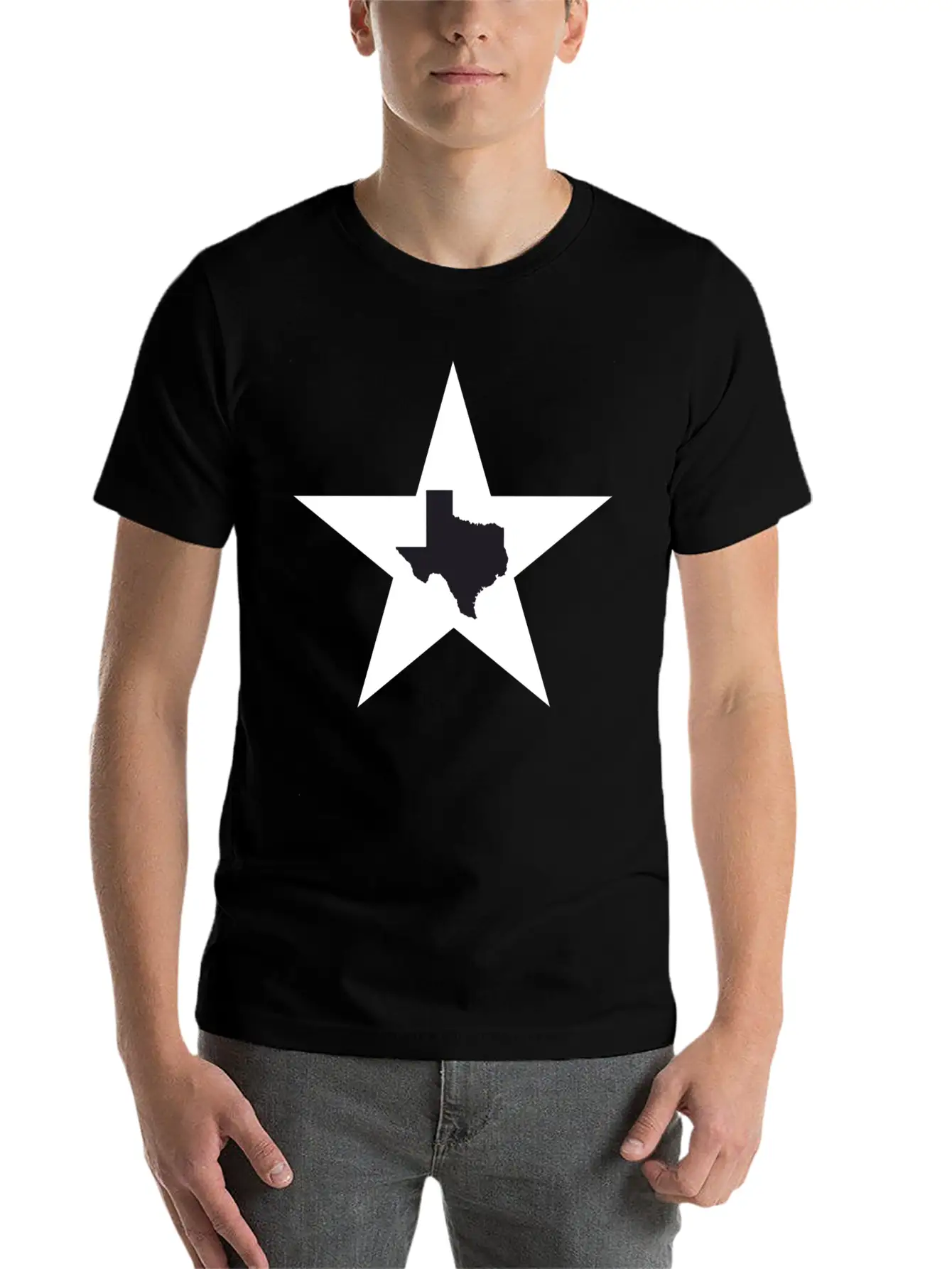 Texas Big Lone Star Black T-Shirt Classic Cotton Tee – Unisex Comfort For Any Season