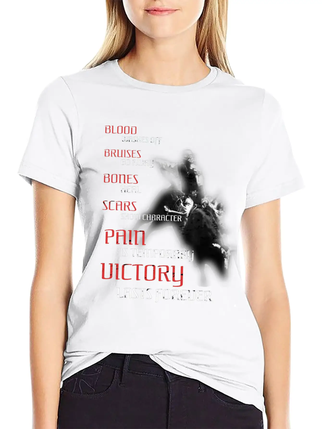 Texas Cowboy Rodeo Bull Fighter Pain Is Temporary Essential Cotton Tee For Daily Outfits – Unisex Style