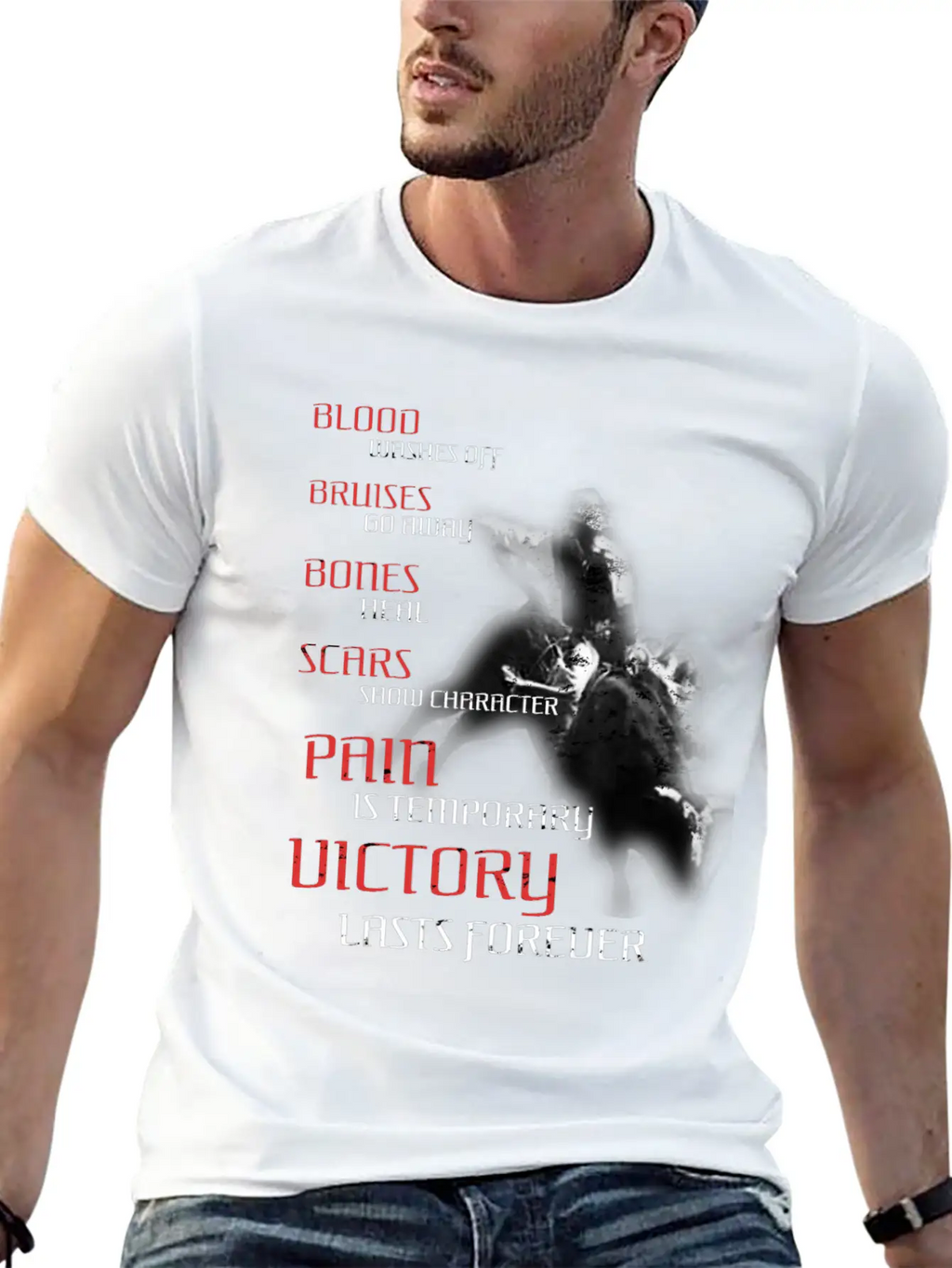 Texas Cowboy Rodeo Bull Fighter Pain Is Temporary Essential Cotton Tee For Daily Outfits – Unisex Style
