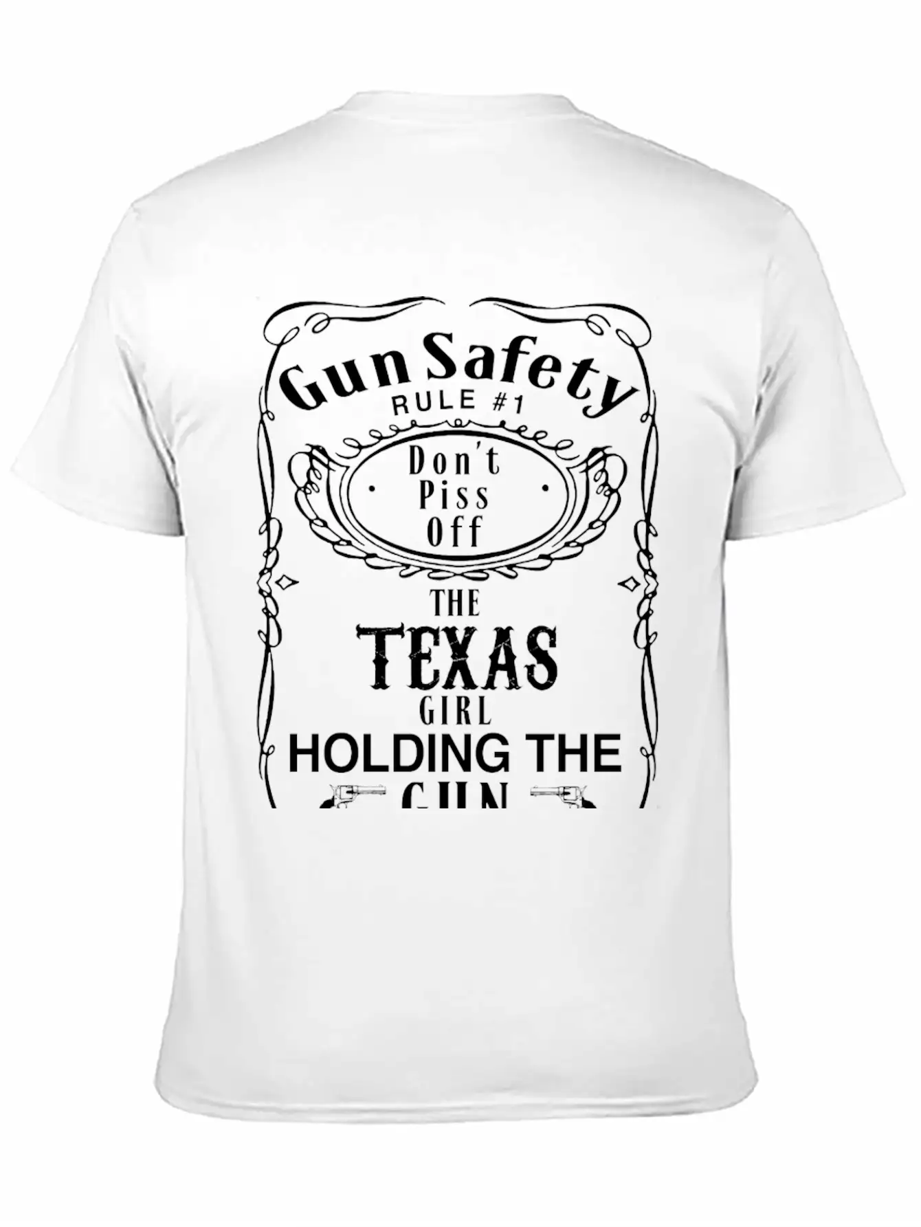 TEXAS - Gun Safety Rule 1 Dont Piss Off Girl Breathable Graphic T-Shirt – Perfect For Casual Days