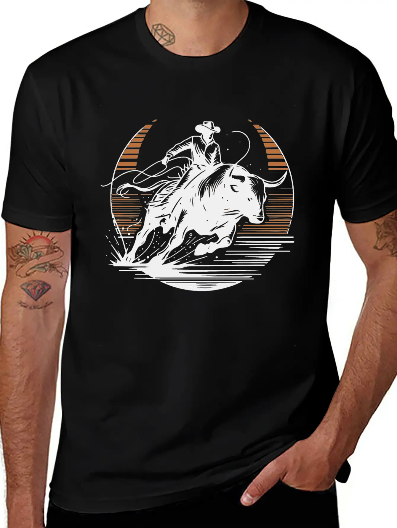 Texas Rodeo Cowboy - 2 Relaxed Everyday Tee – Lightweight And Durable Cotton