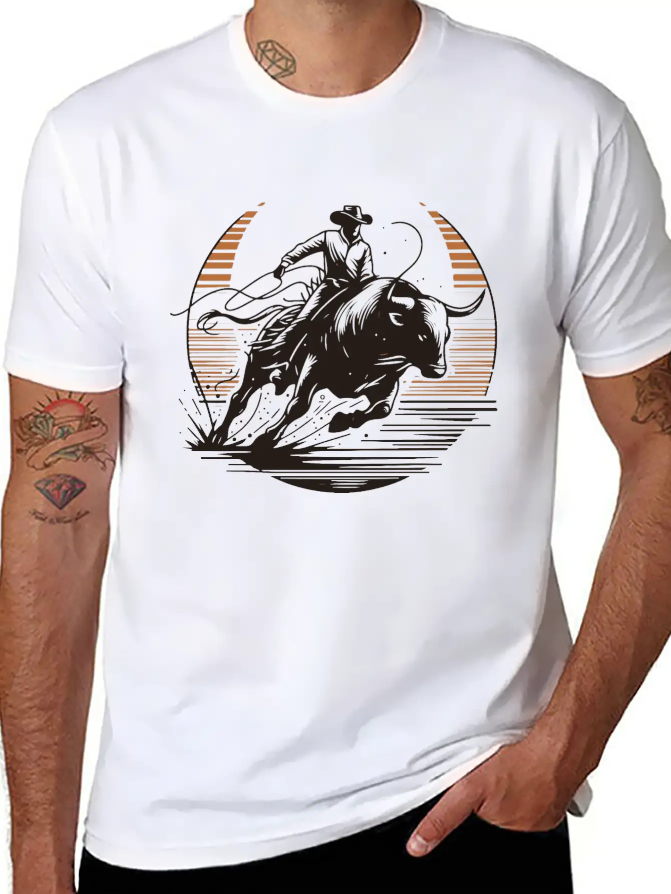 Texas Rodeo Cowboy - 2 Relaxed Everyday Tee – Lightweight And Durable Cotton