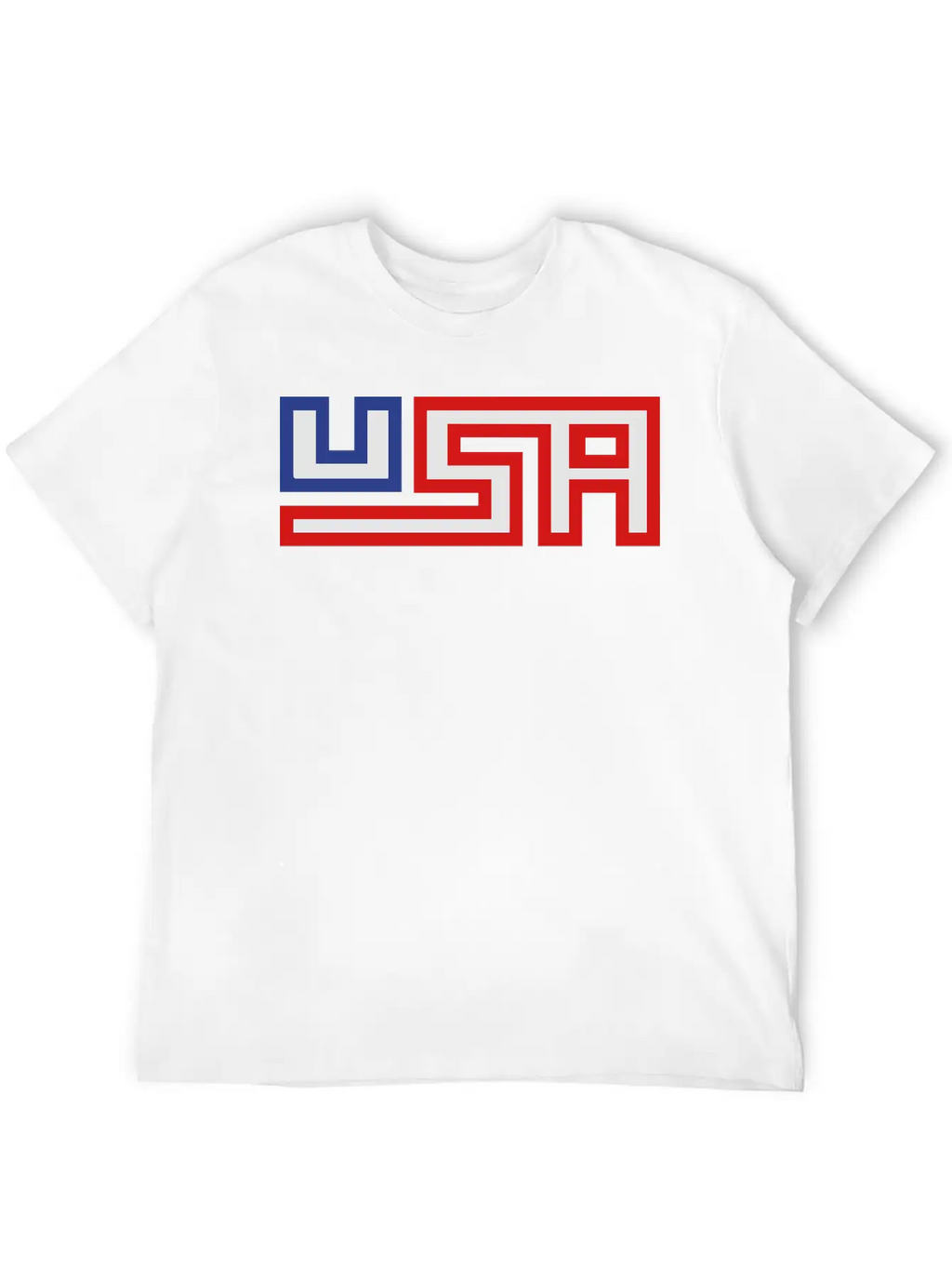 Text America United States Stars 3 Colors USA Nati Timeless Short Sleeve Tee – Comfy And Minimalist Design