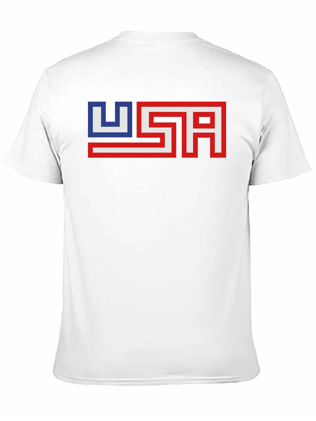 Text America United States Stars 3 Colors USA Nati Timeless Short Sleeve Tee – Comfy And Minimalist Design