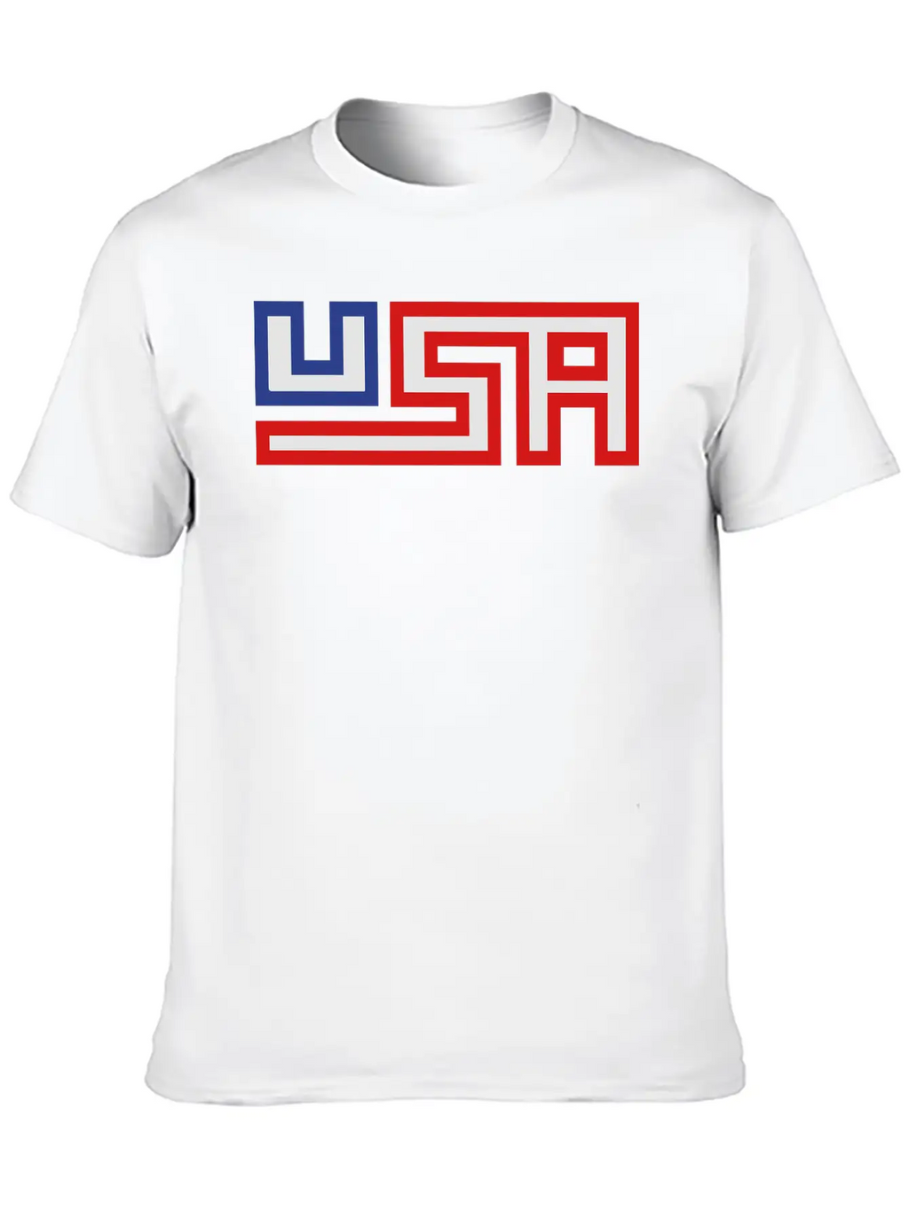 Text America United States Stars 3 Colors USA Nati Timeless Short Sleeve Tee – Comfy And Minimalist Design