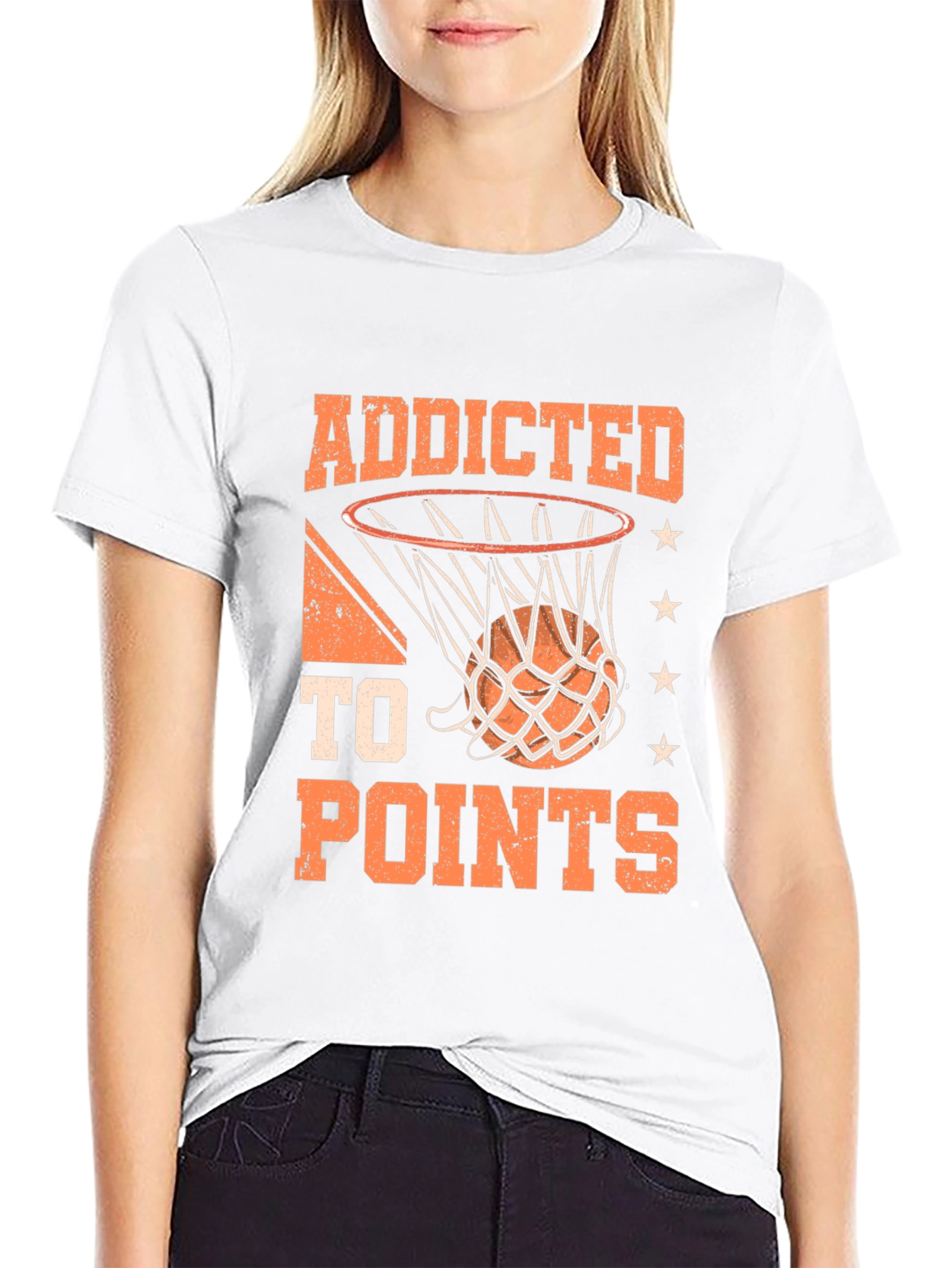 Addicted to Points Basketball Graphic Tee