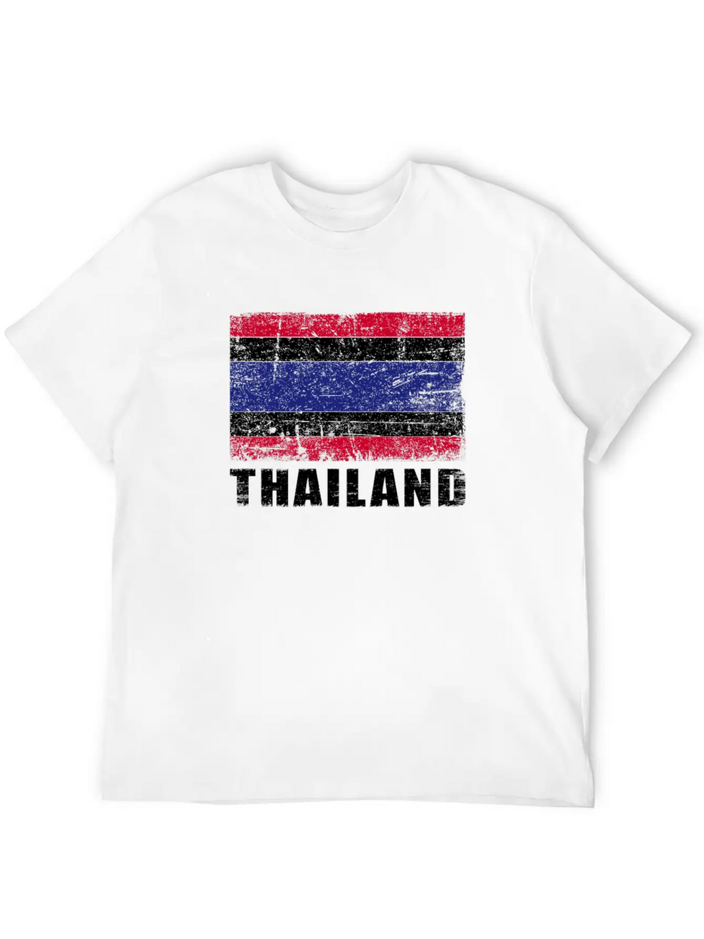 Thailand Flag Grunge Country Flag Thailand Breathable Graphic T-Shirt – Perfect For Casual Days