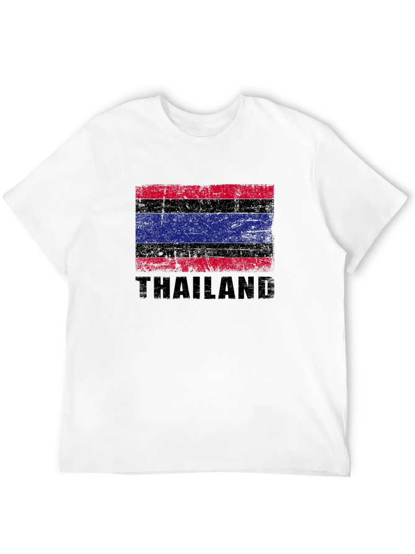 Thailand Flag Grunge Country Flag Thailand Breathable Graphic T-Shirt – Perfect For Casual Days