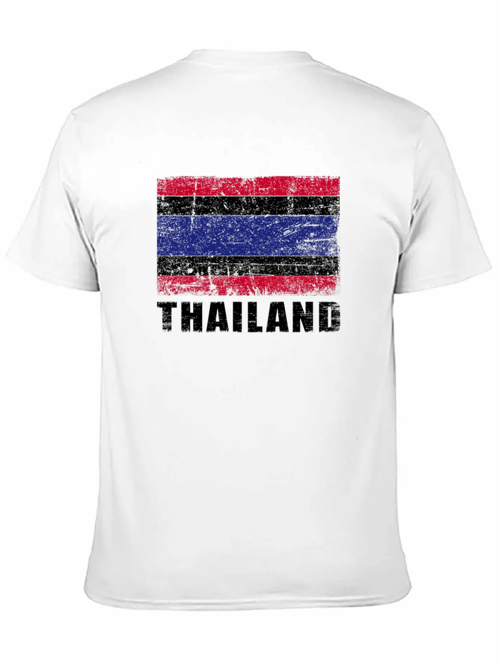 Thailand Flag Grunge Country Flag Thailand Breathable Graphic T-Shirt – Perfect For Casual Days