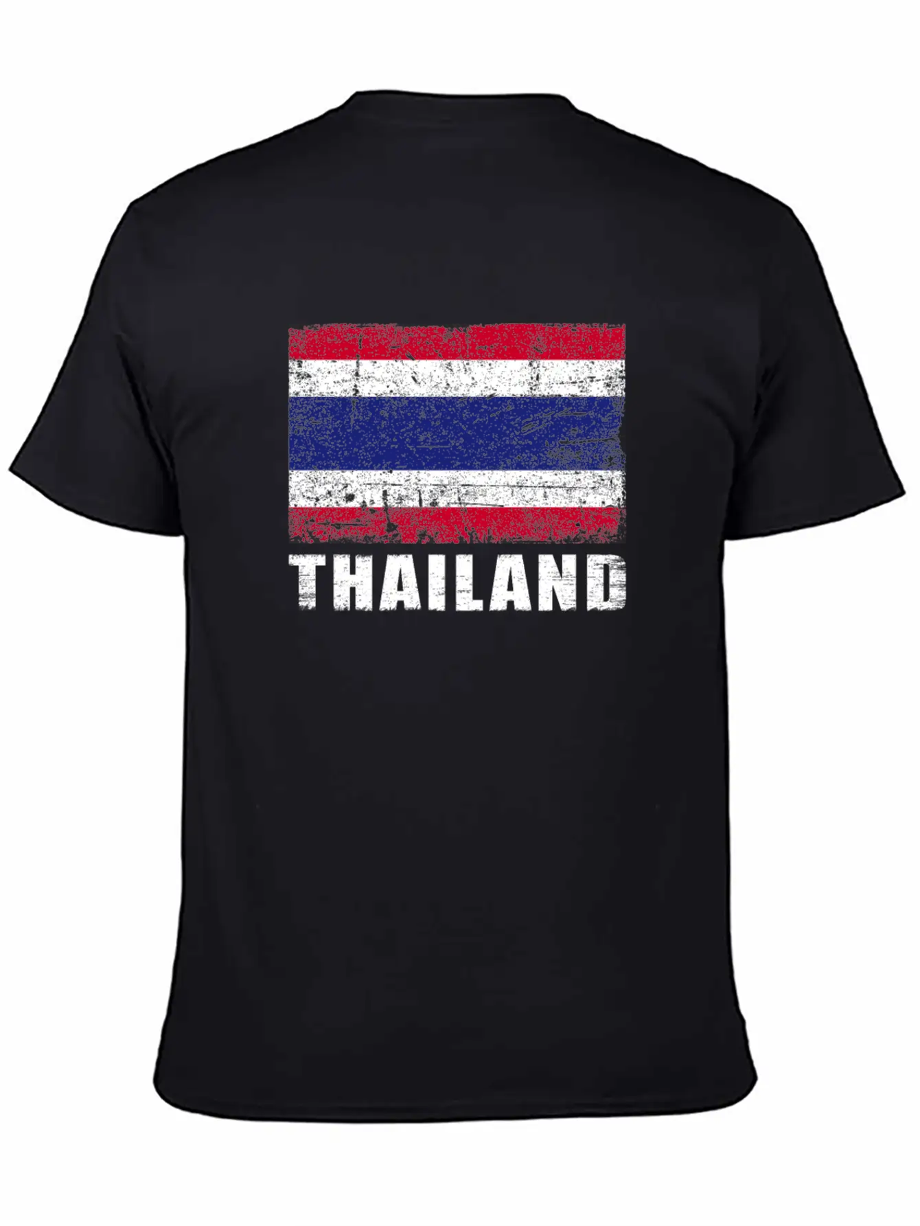 Thailand Flag Grunge Country Flag Thailand Breathable Graphic T-Shirt – Perfect For Casual Days