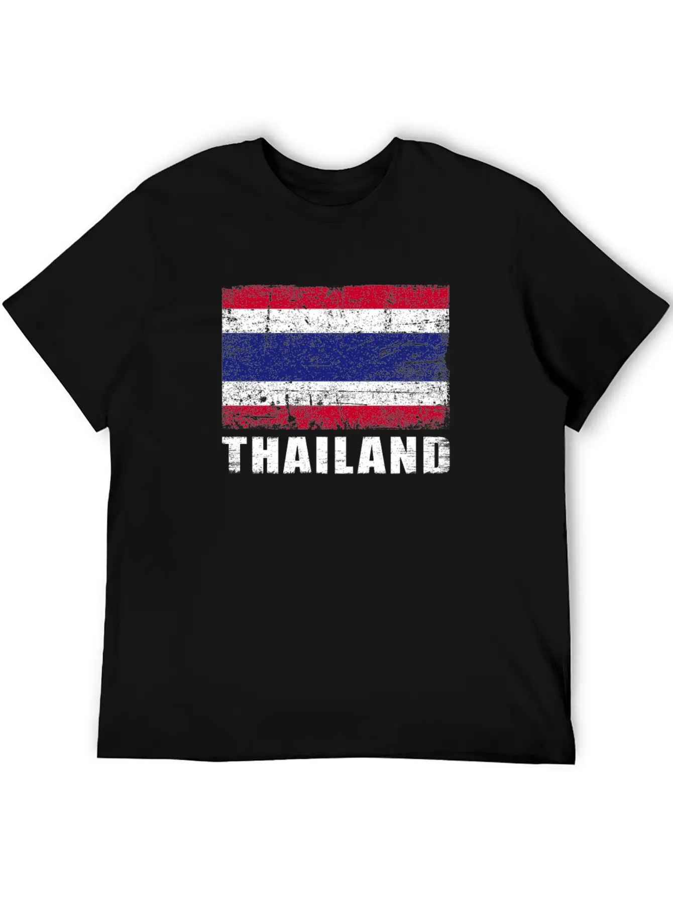 Thailand Flag Grunge Country Flag Thailand Breathable Graphic T-Shirt – Perfect For Casual Days