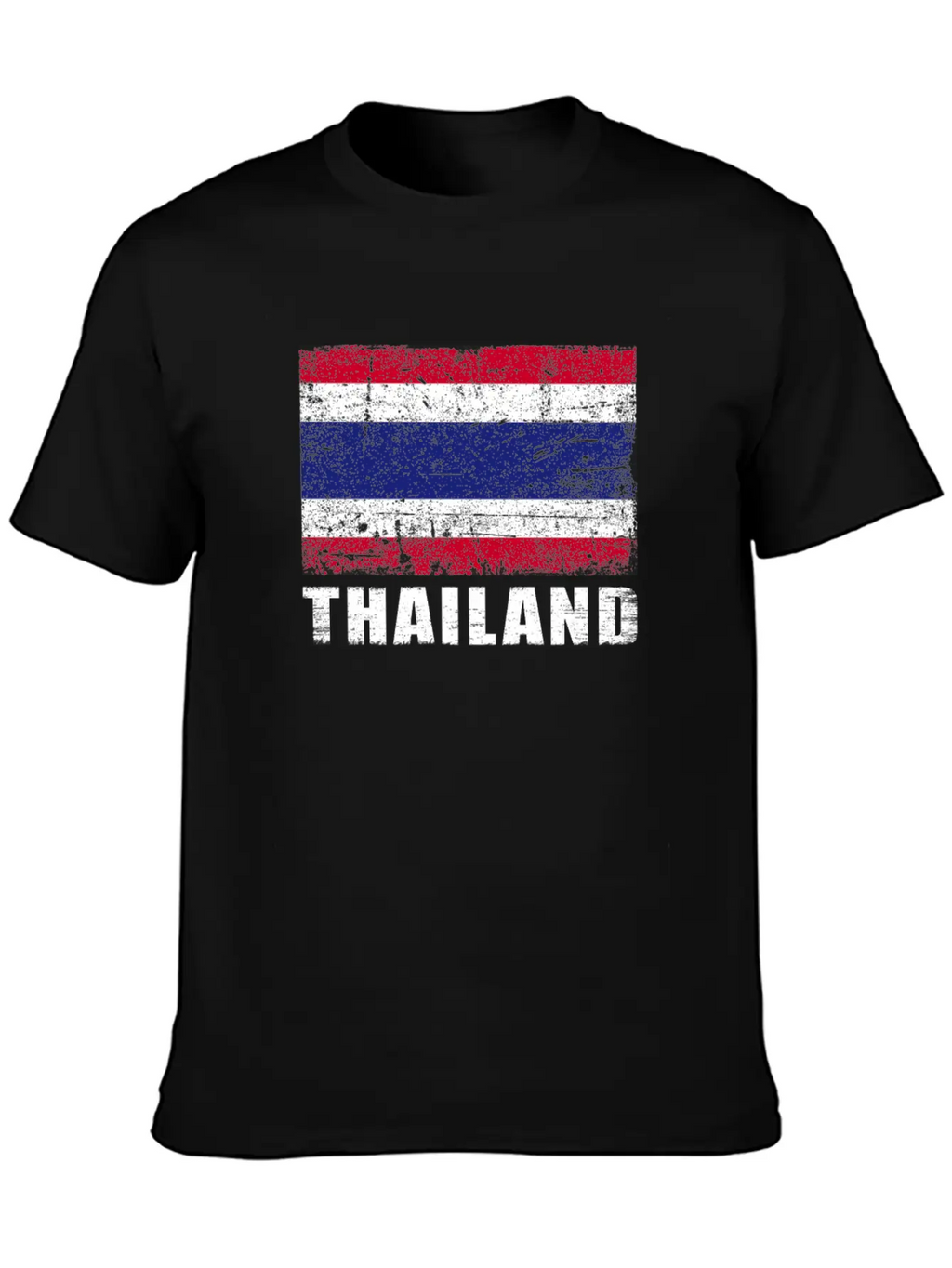 Thailand Flag Grunge Country Flag Thailand Breathable Graphic T-Shirt – Perfect For Casual Days