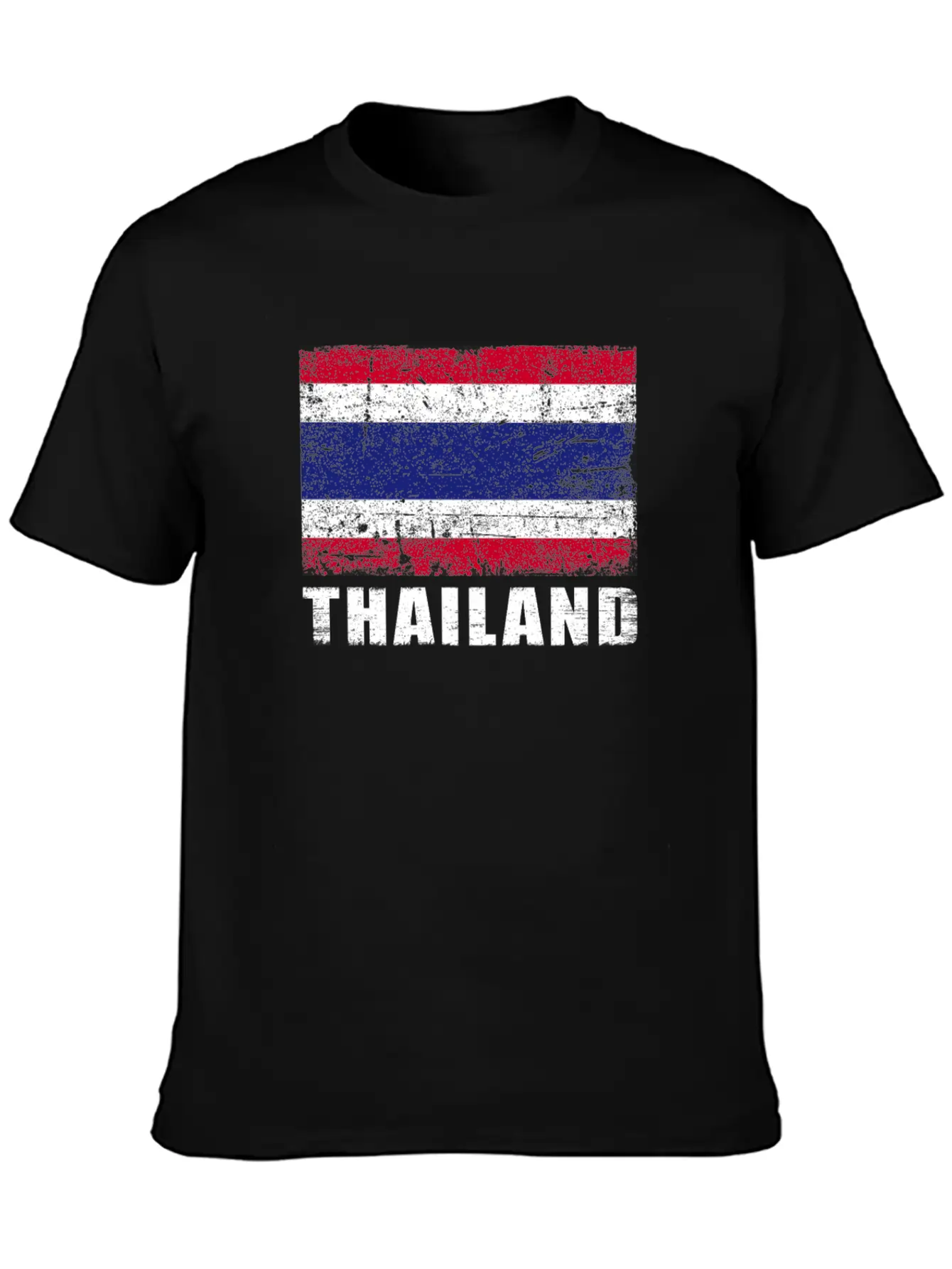Thailand Flag Grunge Country Flag Thailand Breathable Graphic T-Shirt – Perfect For Casual Days