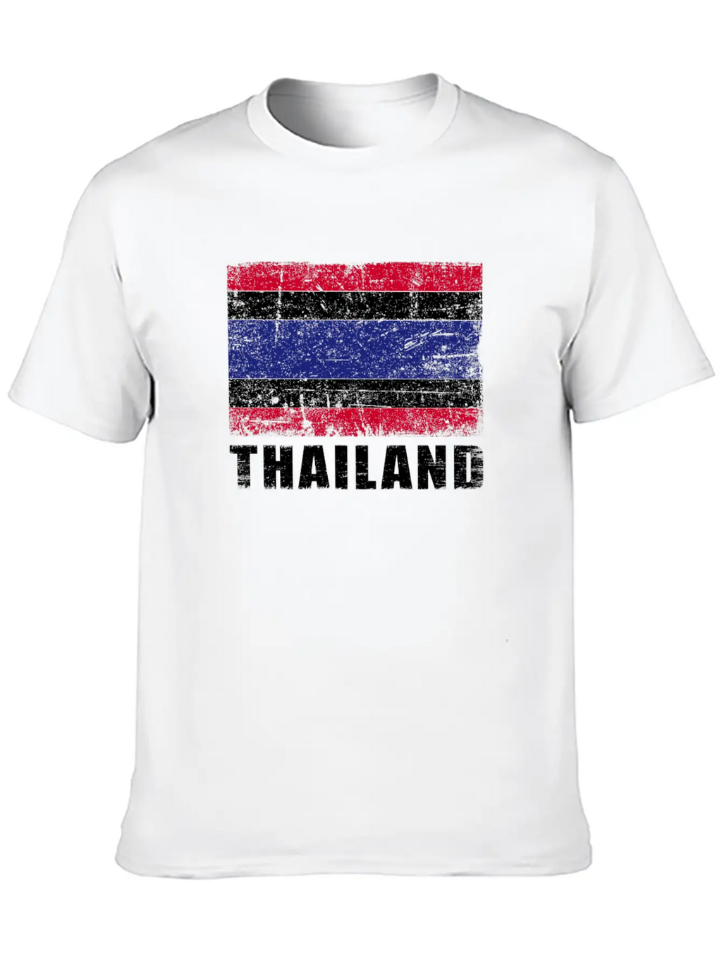 Thailand Flag Grunge Country Flag Thailand Breathable Graphic T-Shirt – Perfect For Casual Days