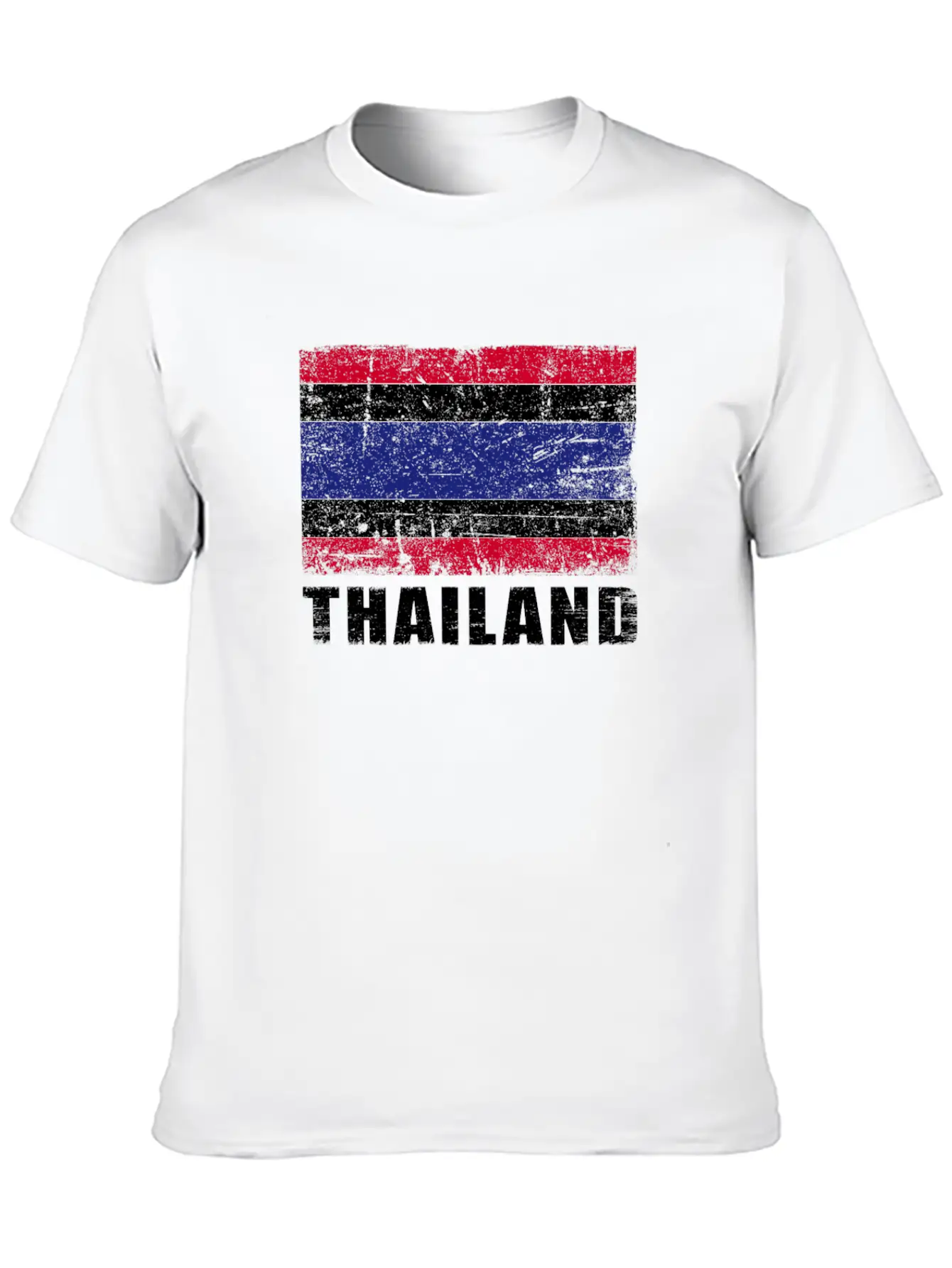 Thailand Flag Grunge Country Flag Thailand Breathable Graphic T-Shirt – Perfect For Casual Days