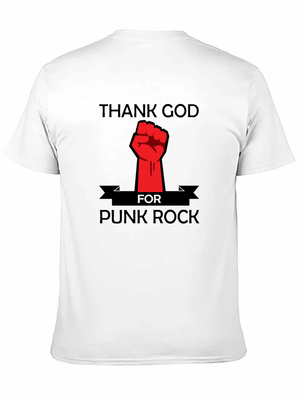 Thank God For Punk Rock Punk Anarchy Basic Graphic T-Shirt – Daily Comfort In Soft Cotton