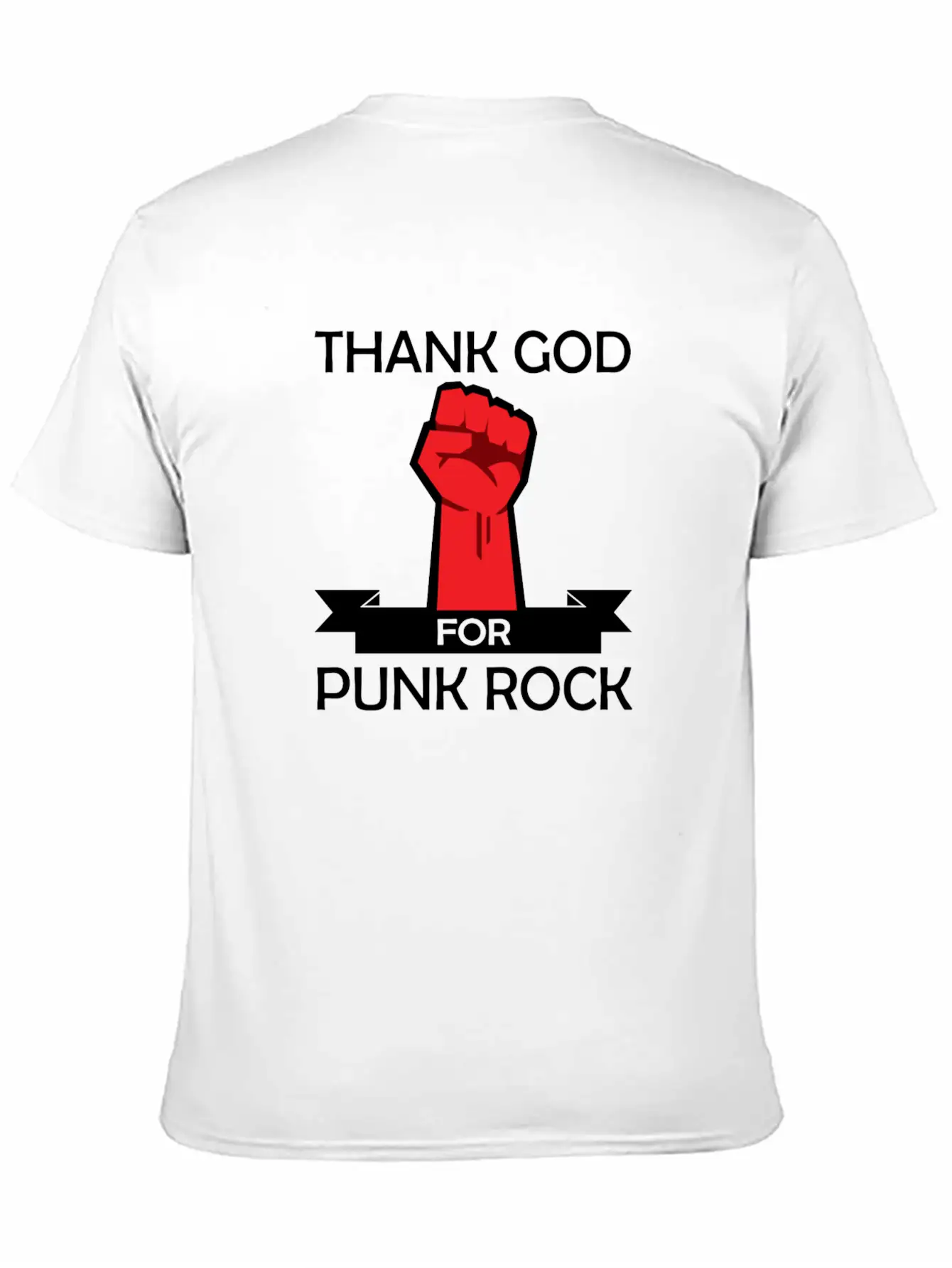 Thank God For Punk Rock Punk Anarchy Basic Graphic T-Shirt – Daily Comfort In Soft Cotton