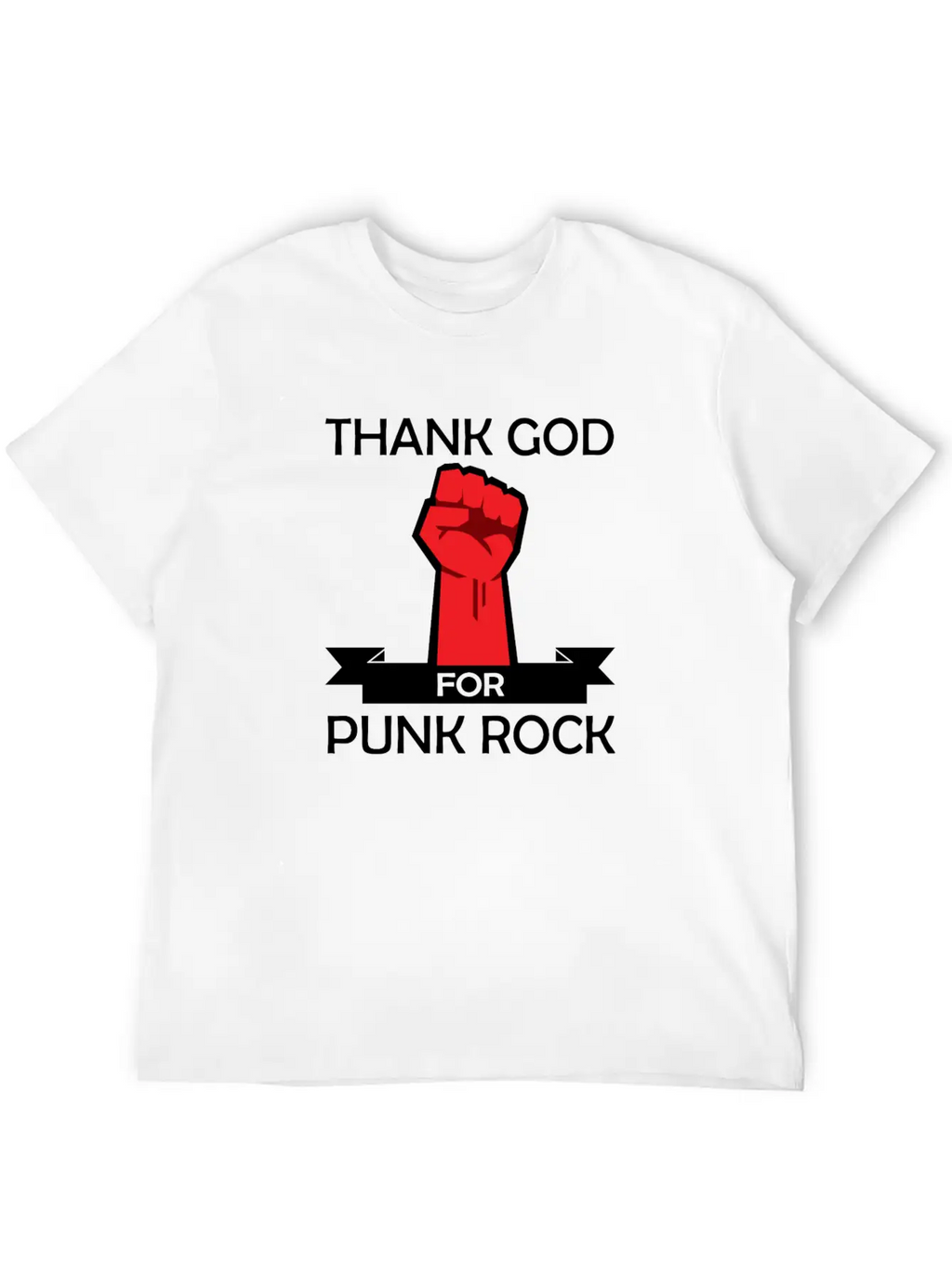 Thank God For Punk Rock Punk Anarchy Basic Graphic T-Shirt – Daily Comfort In Soft Cotton
