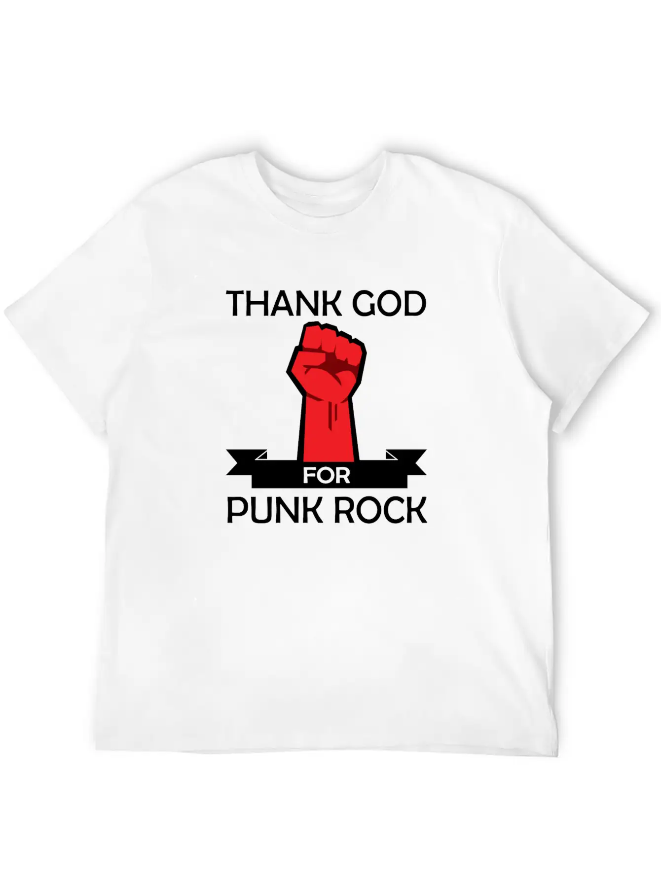 Thank God For Punk Rock Punk Anarchy Basic Graphic T-Shirt – Daily Comfort In Soft Cotton